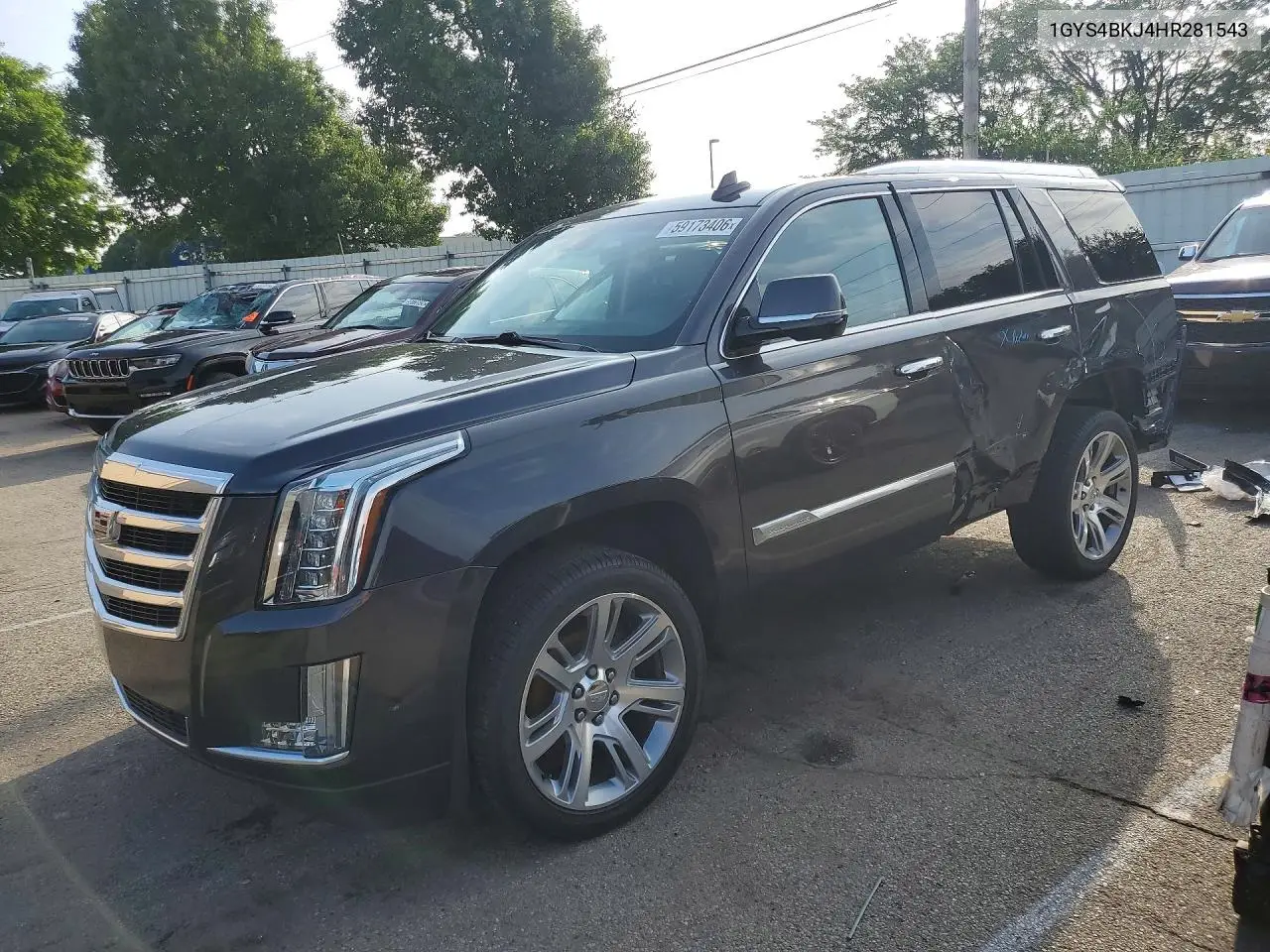 2017 Cadillac Escalade Luxury VIN: 1GYS4BKJ4HR281543 Lot: 59173406