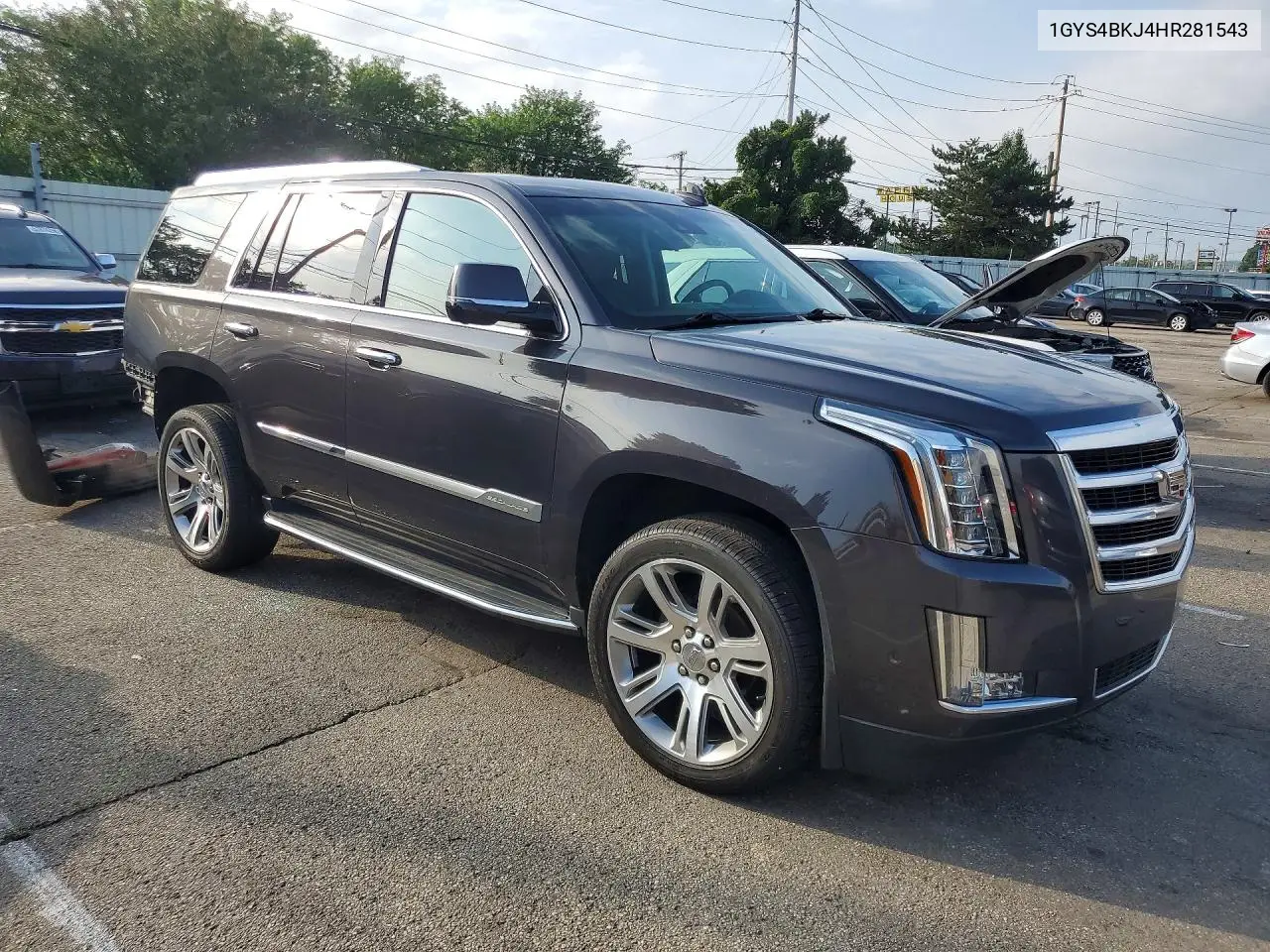2017 Cadillac Escalade Luxury VIN: 1GYS4BKJ4HR281543 Lot: 59173406