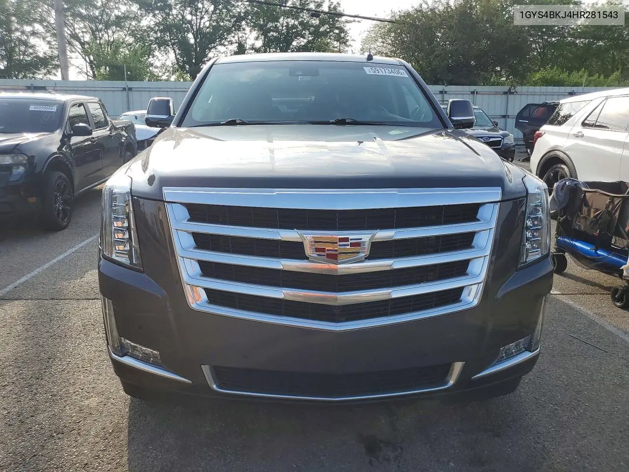 2017 Cadillac Escalade Luxury VIN: 1GYS4BKJ4HR281543 Lot: 59173406