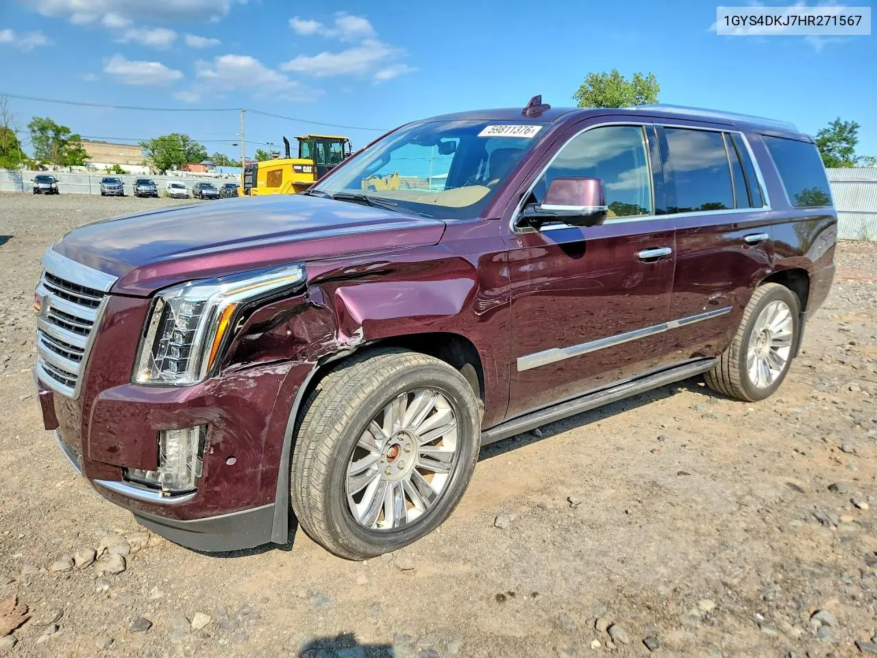 2017 Cadillac Escalade Platinum VIN: 1GYS4DKJ7HR271567 Lot: 59811376