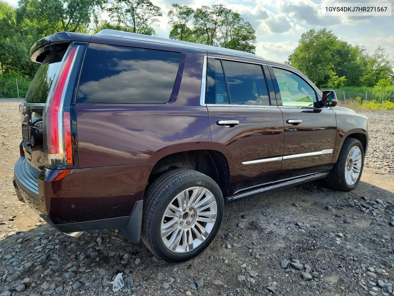 2017 Cadillac Escalade Platinum VIN: 1GYS4DKJ7HR271567 Lot: 59811376
