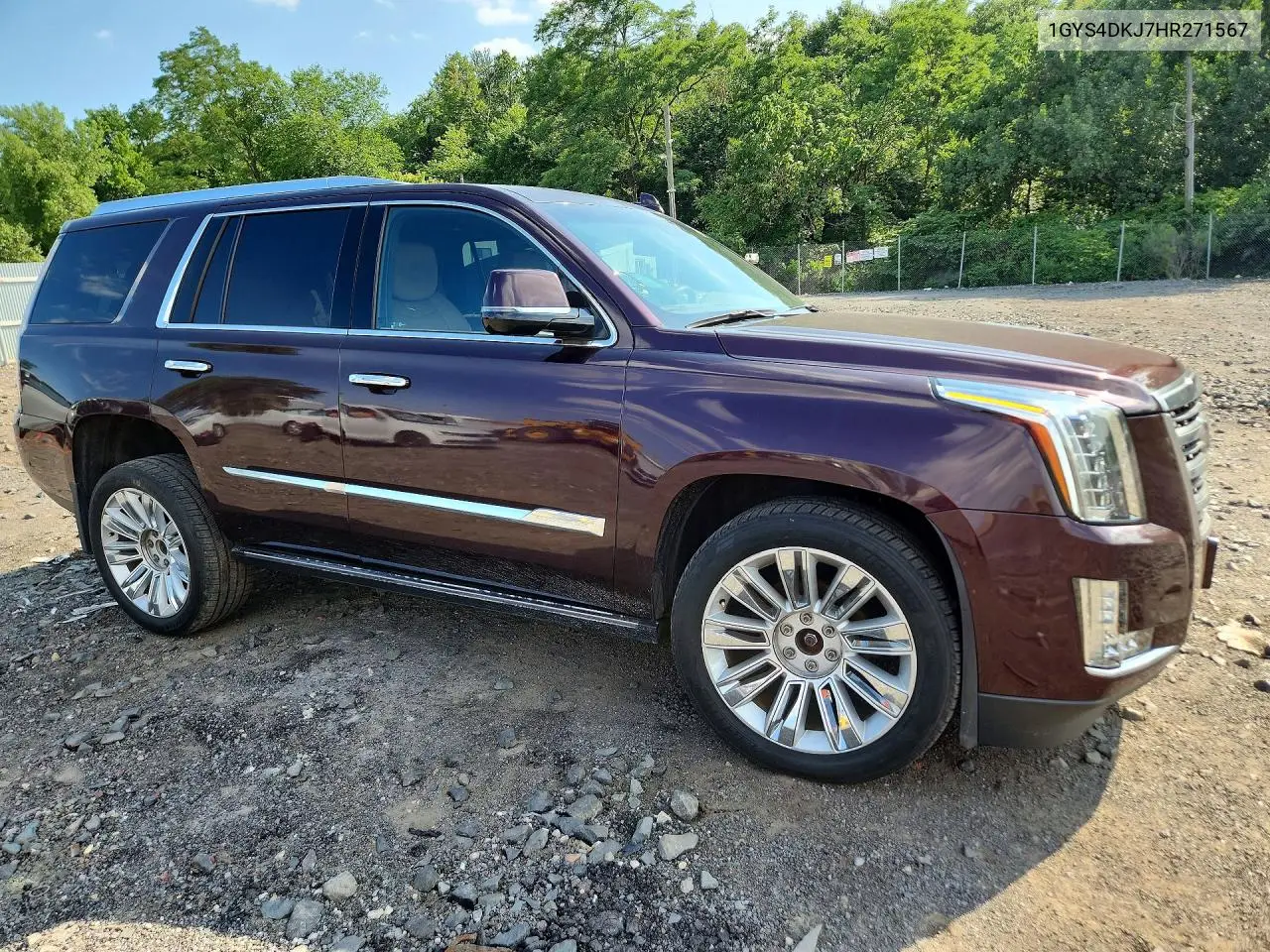 2017 Cadillac Escalade Platinum VIN: 1GYS4DKJ7HR271567 Lot: 59811376