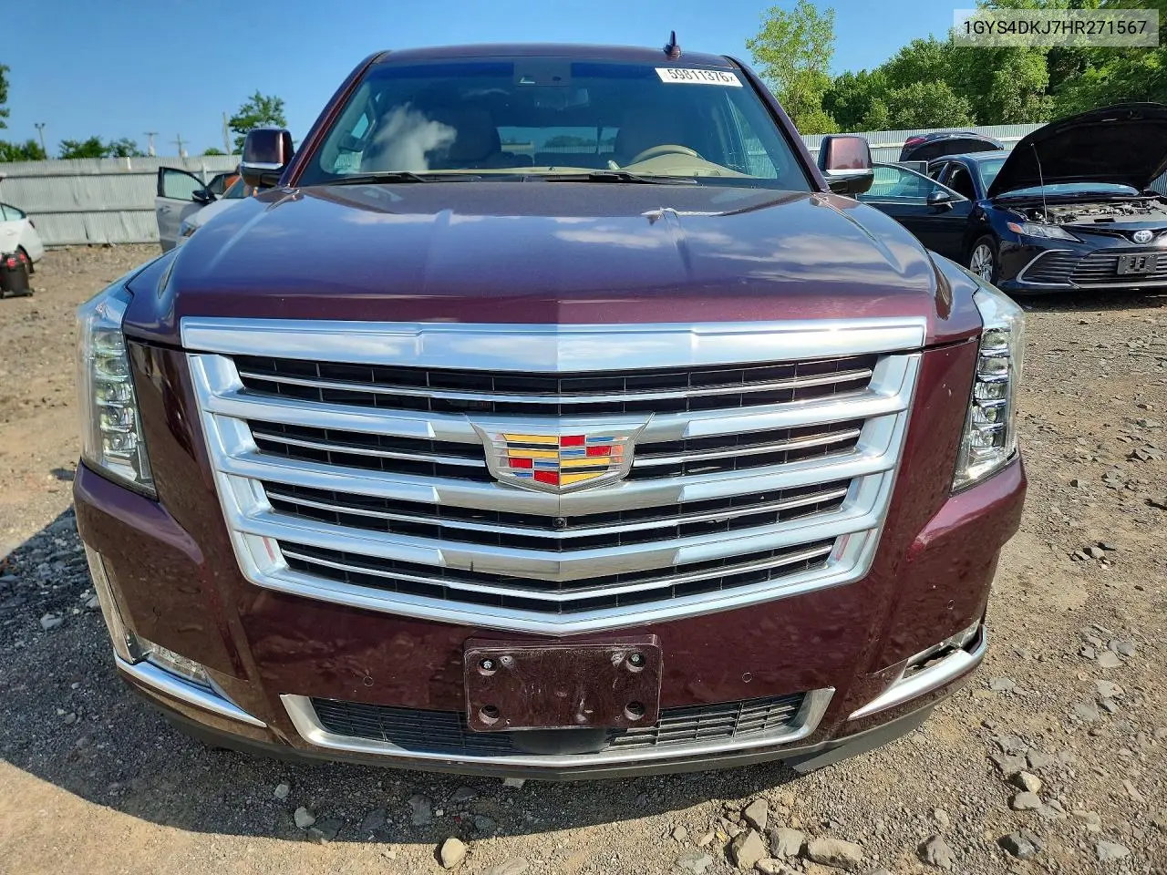 2017 Cadillac Escalade Platinum VIN: 1GYS4DKJ7HR271567 Lot: 59811376