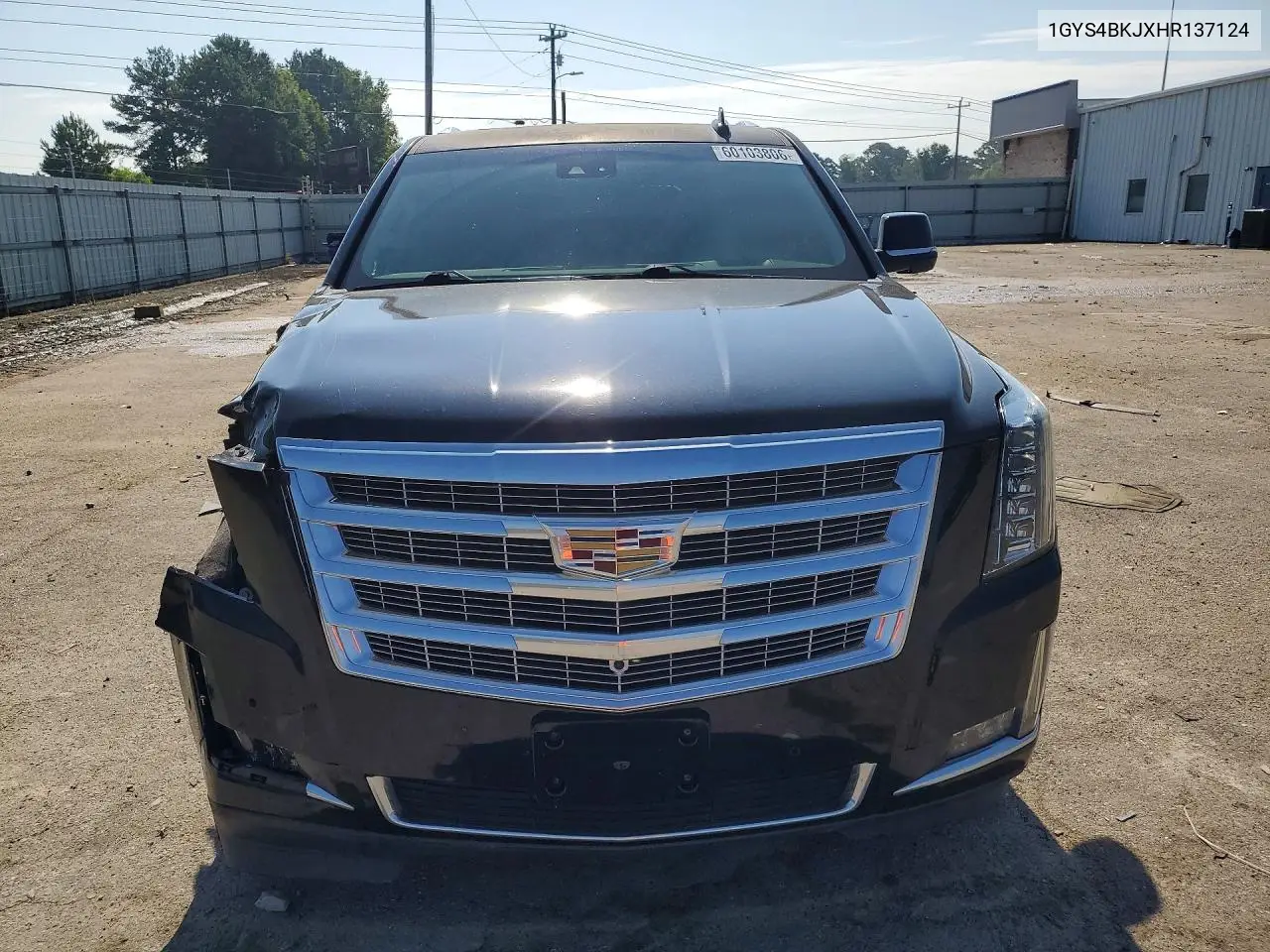 2017 Cadillac Escalade Luxury VIN: 1GYS4BKJXHR137124 Lot: 60103806