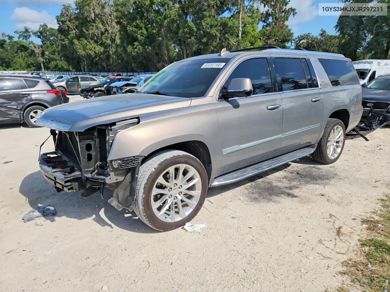2018 Cadillac Escalade Esv Luxury VIN: 1GYS3HKJXJR297211 Lot: 60050166