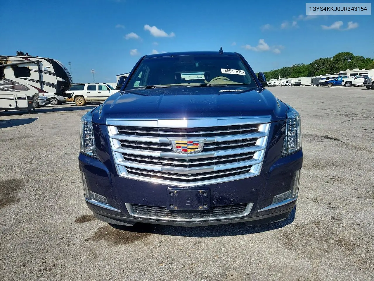 2018 Cadillac Escalade Esv Platinum VIN: 1GYS4KKJ0JR343154 Lot: 60517976