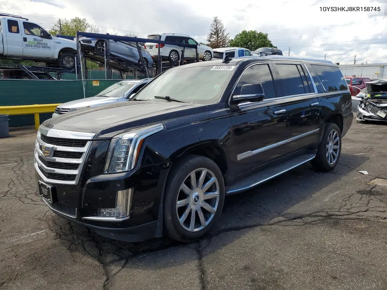 2019 Cadillac Escalade Esv Luxury VIN: 1GYS3HKJ8KR158745 Lot: 59331726