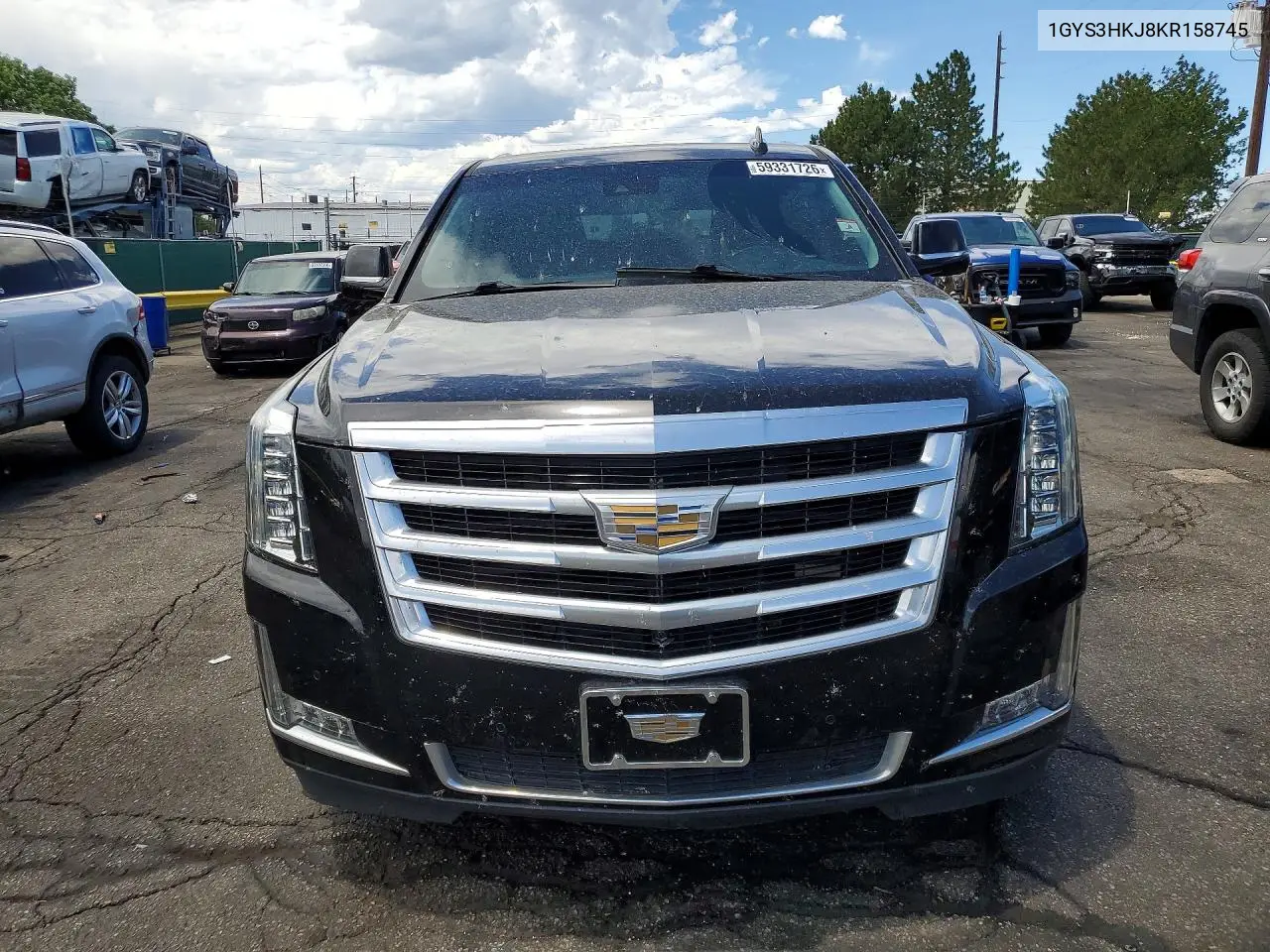 2019 Cadillac Escalade Esv Luxury VIN: 1GYS3HKJ8KR158745 Lot: 59331726