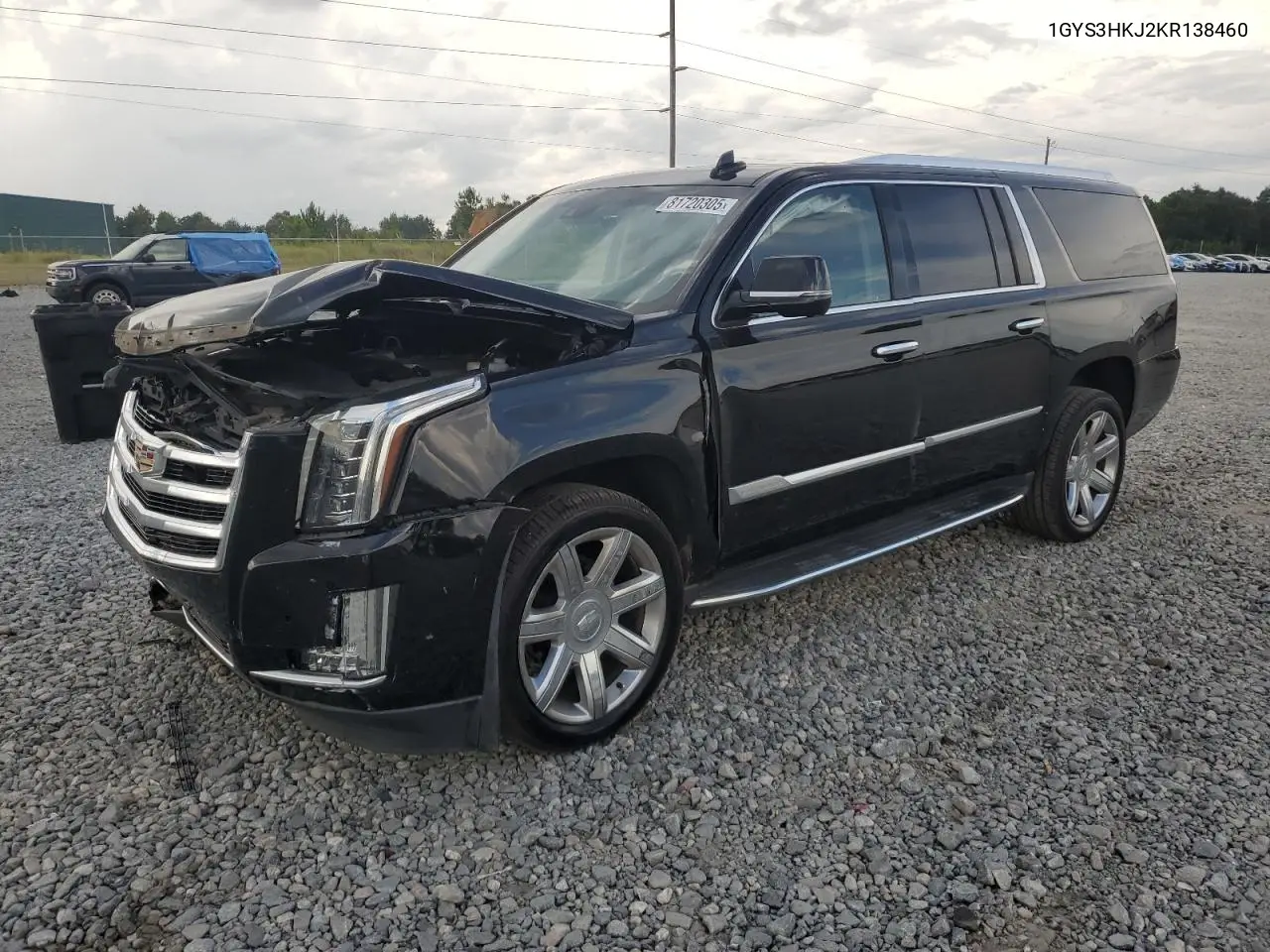 1GYS3HKJ2KR138460 2019 Cadillac Escalade Esv Luxury