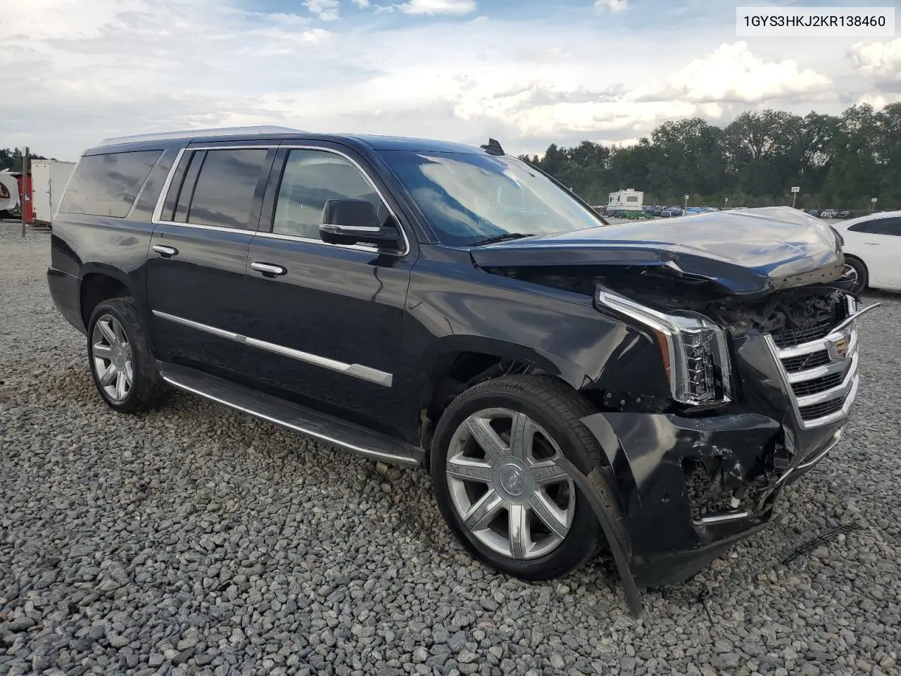 1GYS3HKJ2KR138460 2019 Cadillac Escalade Esv Luxury