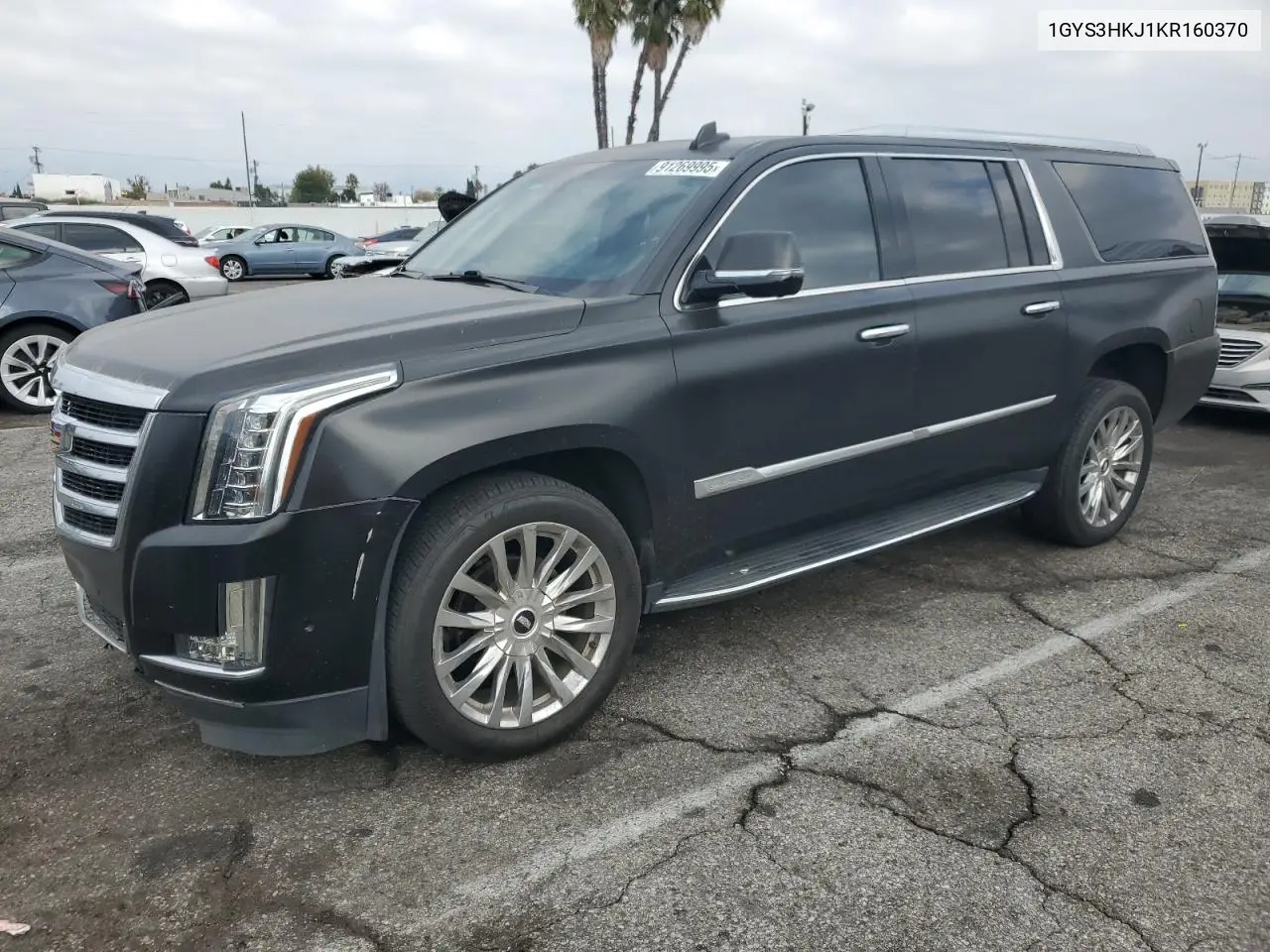 1GYS3HKJ1KR160370 2019 Cadillac Escalade Esv Luxury