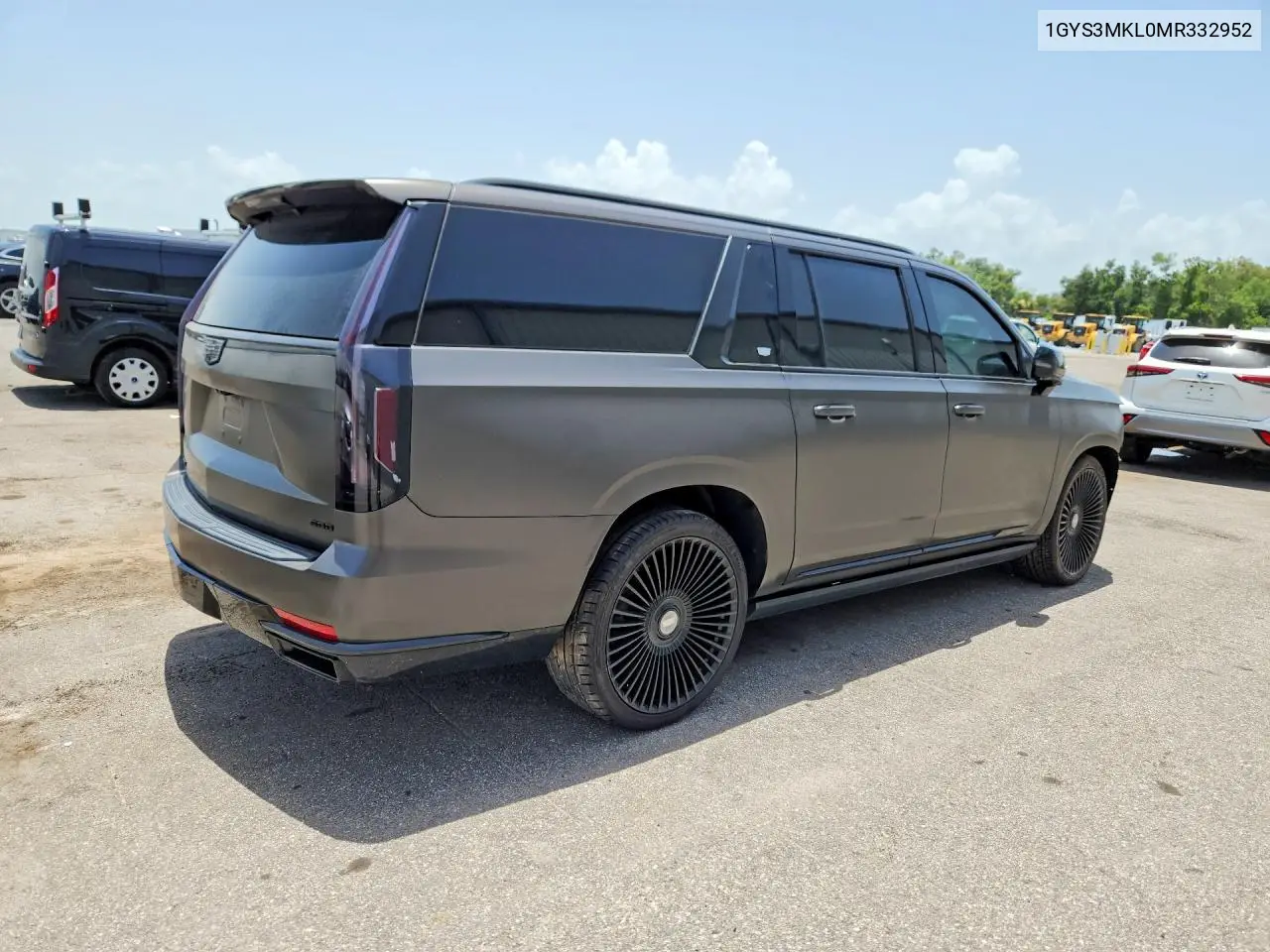 2021 Cadillac Escalade Esv Premium Luxury Platinum VIN: 1GYS3MKL0MR332952 Lot: 60230046