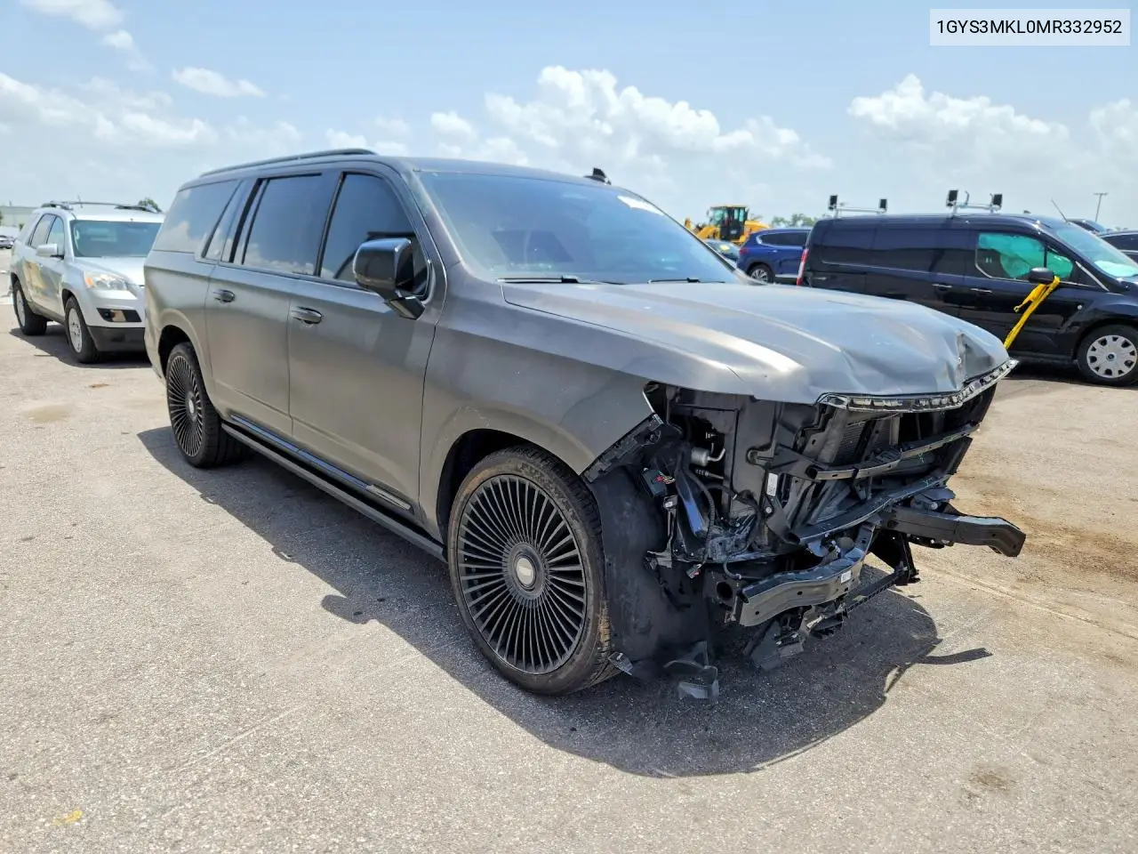 2021 Cadillac Escalade Esv Premium Luxury Platinum VIN: 1GYS3MKL0MR332952 Lot: 60230046