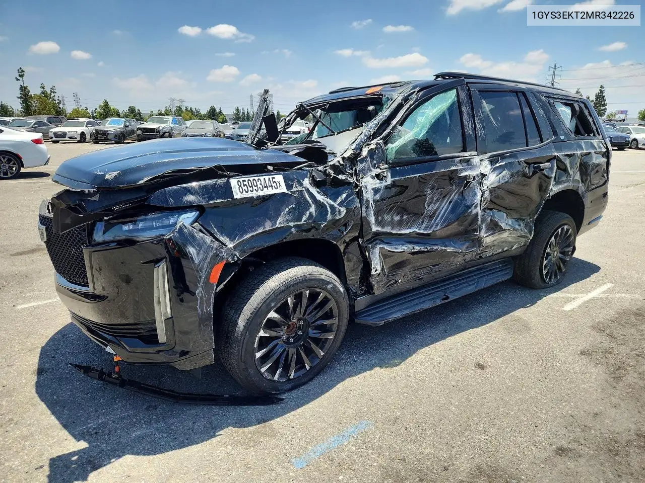 2021 Cadillac Escalade Sport VIN: 1GYS3EKT2MR342226 Lot: 85993445