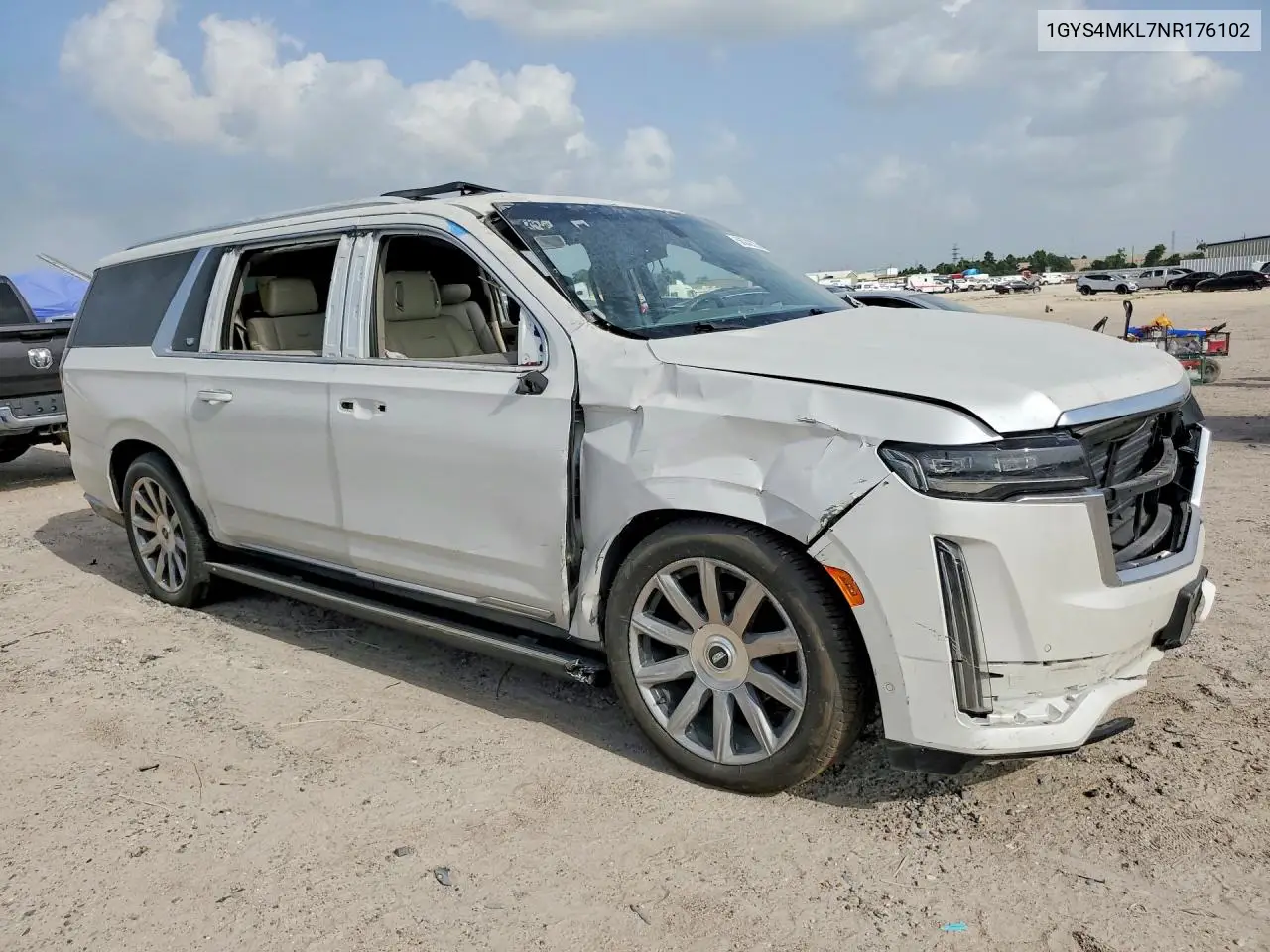 2022 Cadillac Escalade Esv Premium Luxury Platinum VIN: 1GYS4MKL7NR176102 Lot: 56242226