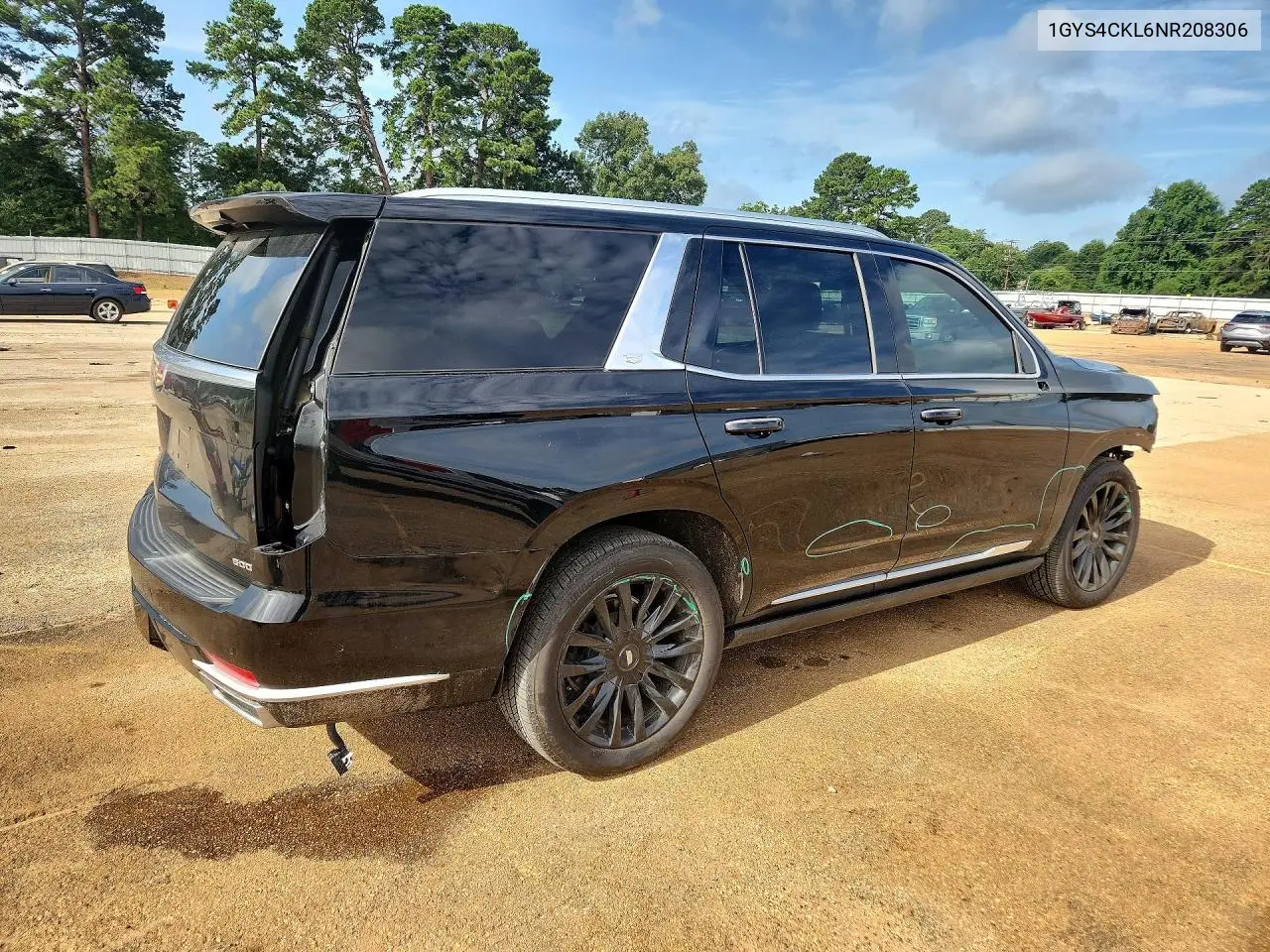 2022 Cadillac Escalade Premium Luxury VIN: 1GYS4CKL6NR208306 Lot: 59806346