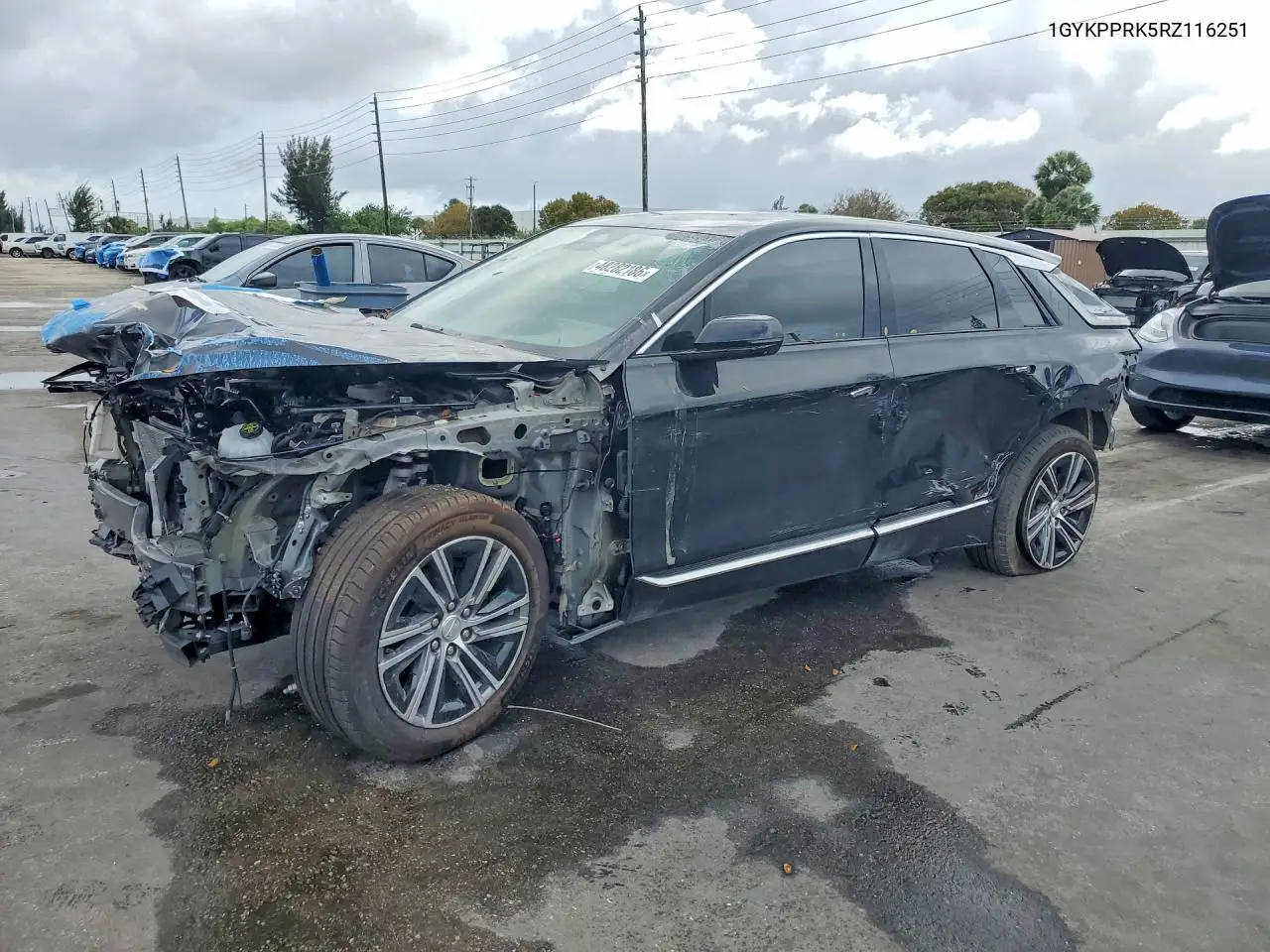 2024 Cadillac Lyriq Luxury VIN: 1GYKPPRK5RZ116251 Lot: 48282186