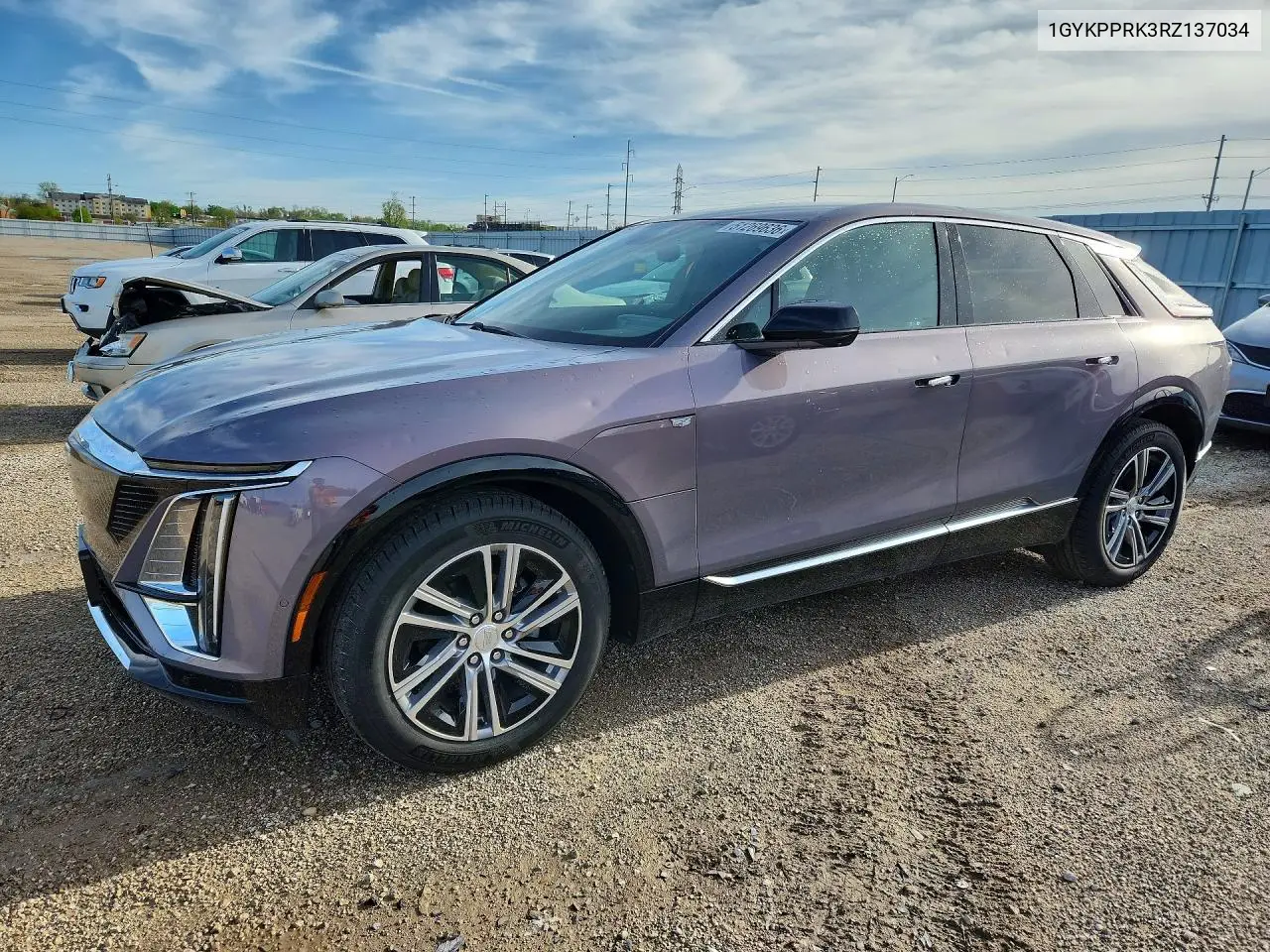 2024 Cadillac Lyriq Luxury VIN: 1GYKPPRK3RZ137034 Lot: 51269636
