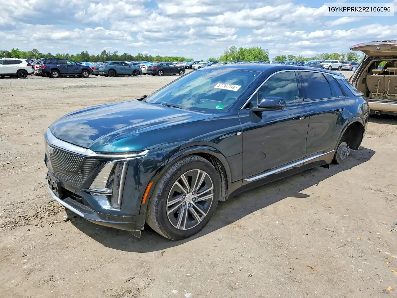 2024 Cadillac Lyriq Luxury VIN: 1GYKPPRK2RZ106096 Lot: 51700146