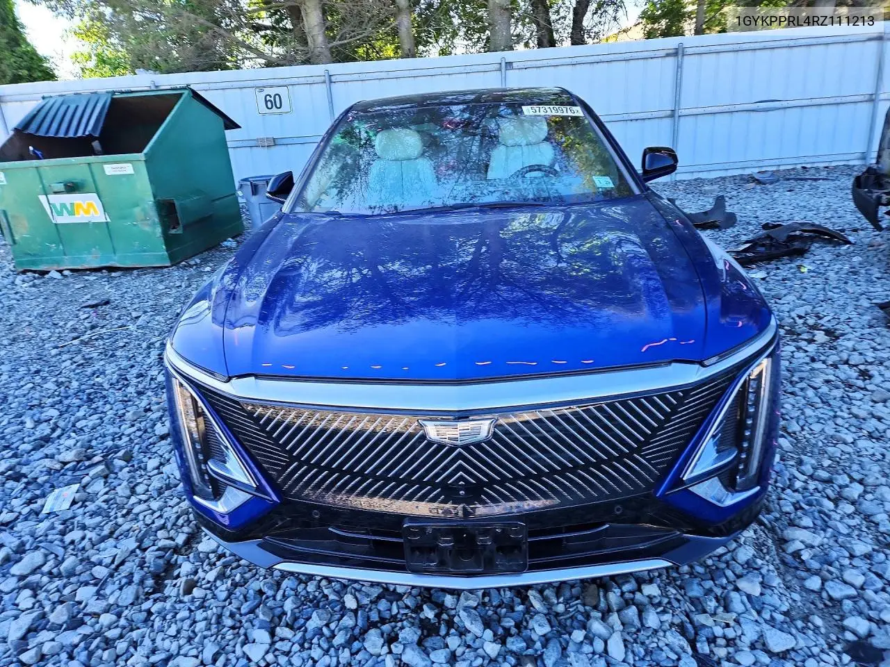 2024 Cadillac Lyriq Luxury VIN: 1GYKPPRL4RZ111213 Lot: 57319976