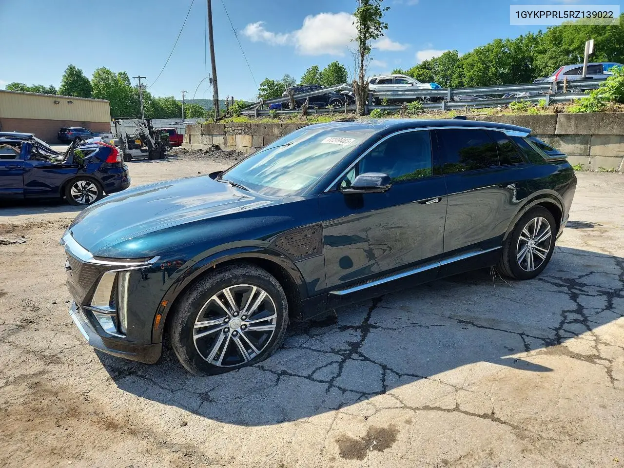 2024 Cadillac Lyriq Luxury VIN: 1GYKPPRL5RZ139022 Lot: 77249485