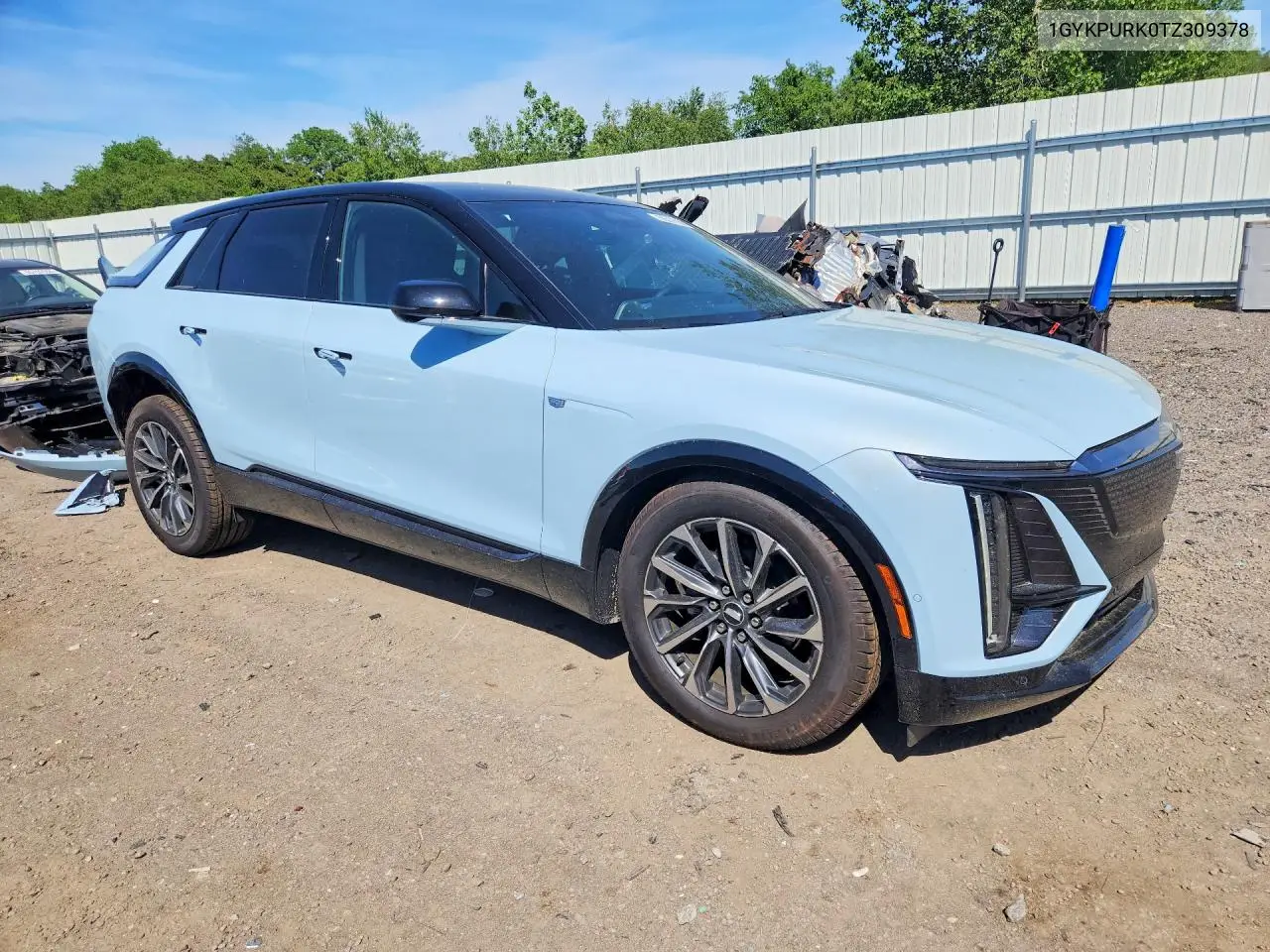 2026 Cadillac Lyriq Sport VIN: 1GYKPURK0TZ309378 Lot: 56537696