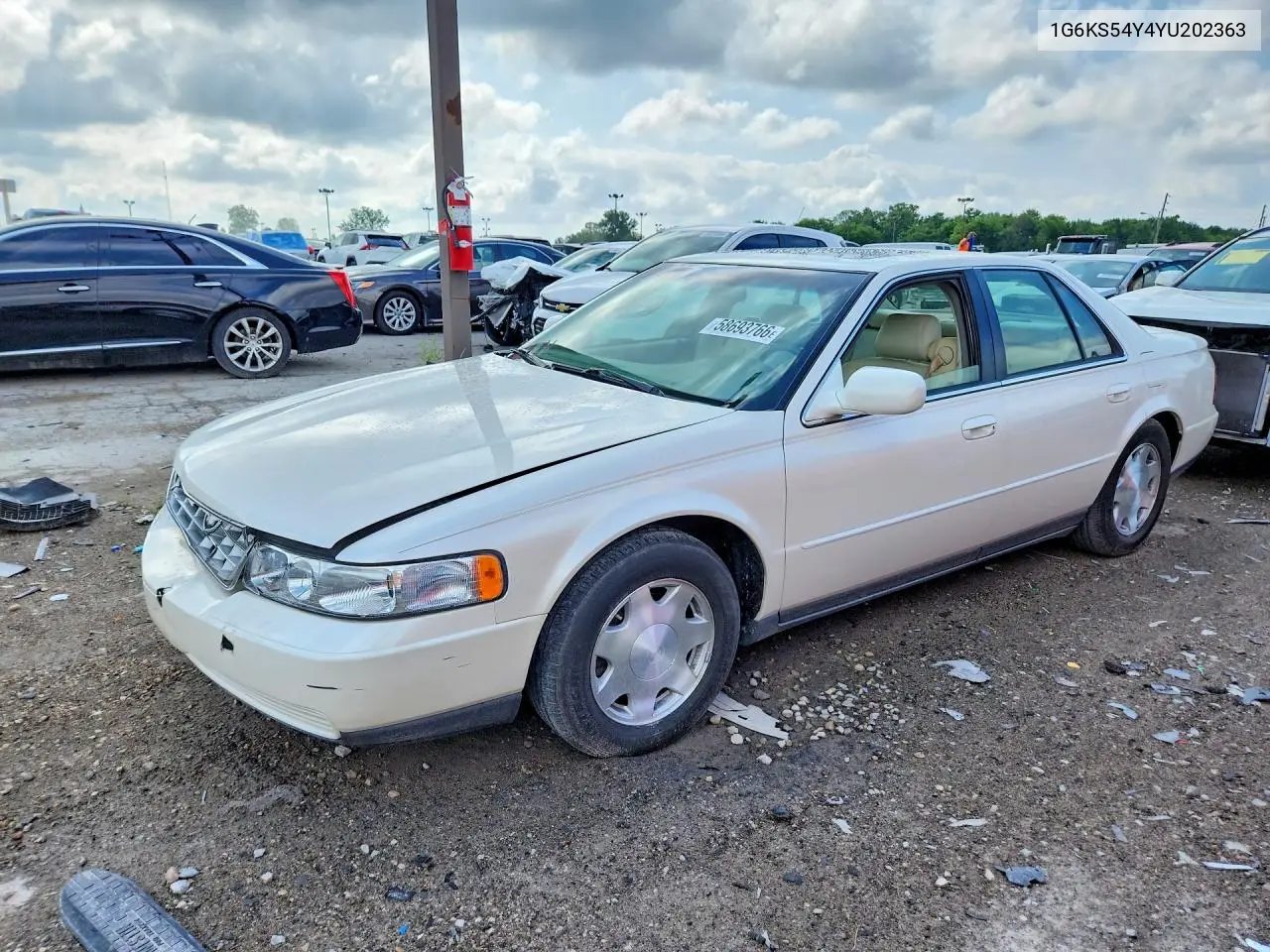 2000 Cadillac Seville Sls VIN: 1G6KS54Y4YU202363 Lot: 58693766