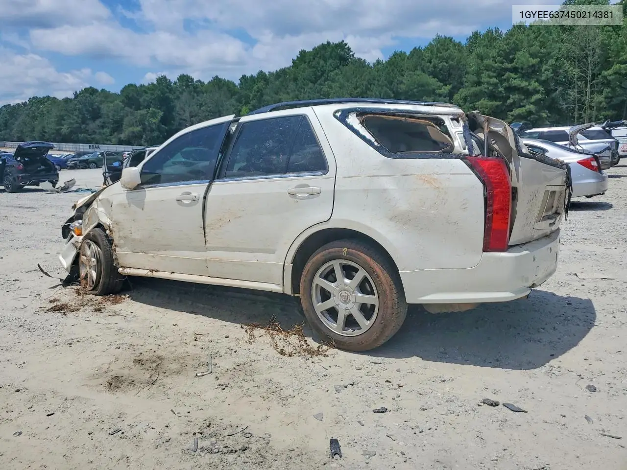2005 Cadillac Srx VIN: 1GYEE637450214381 Lot: 60052326