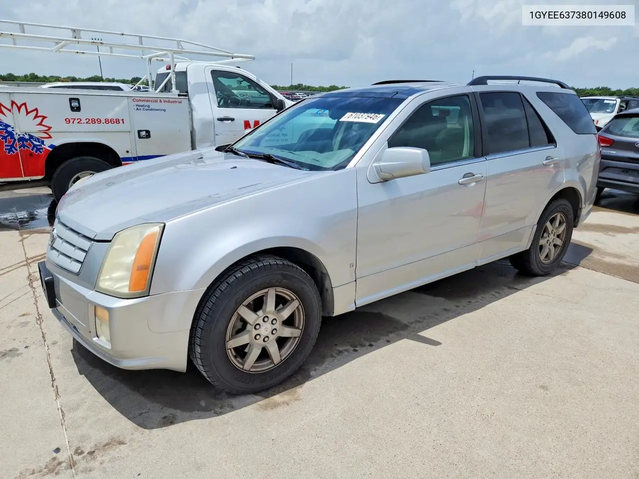 2008 Cadillac Srx VIN: 1GYEE637380149608 Lot: 61037946