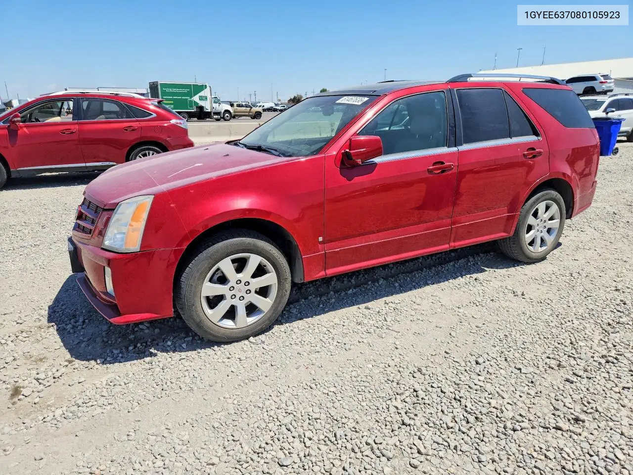 2008 Cadillac Srx VIN: 1GYEE637080105923 Lot: 61467636