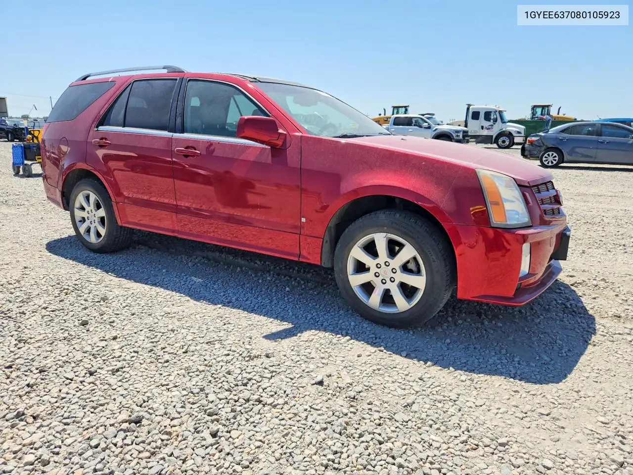 2008 Cadillac Srx VIN: 1GYEE637080105923 Lot: 61467636