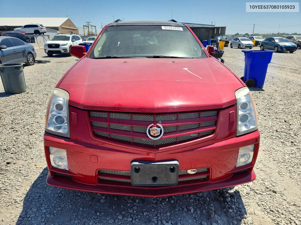 2008 Cadillac Srx VIN: 1GYEE637080105923 Lot: 61467636