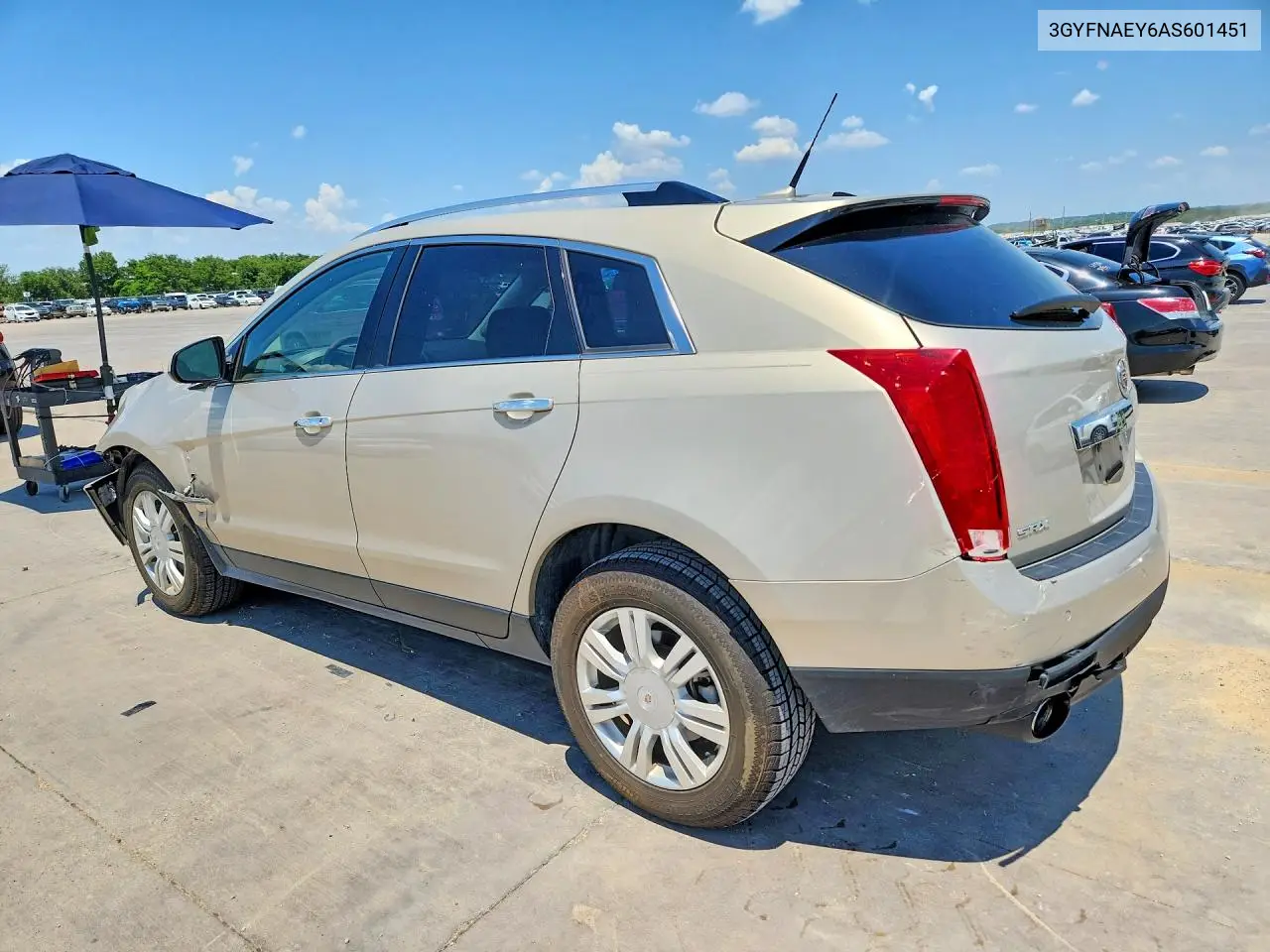 2010 Cadillac Srx Luxury Collection VIN: 3GYFNAEY6AS601451 Lot: 59884406