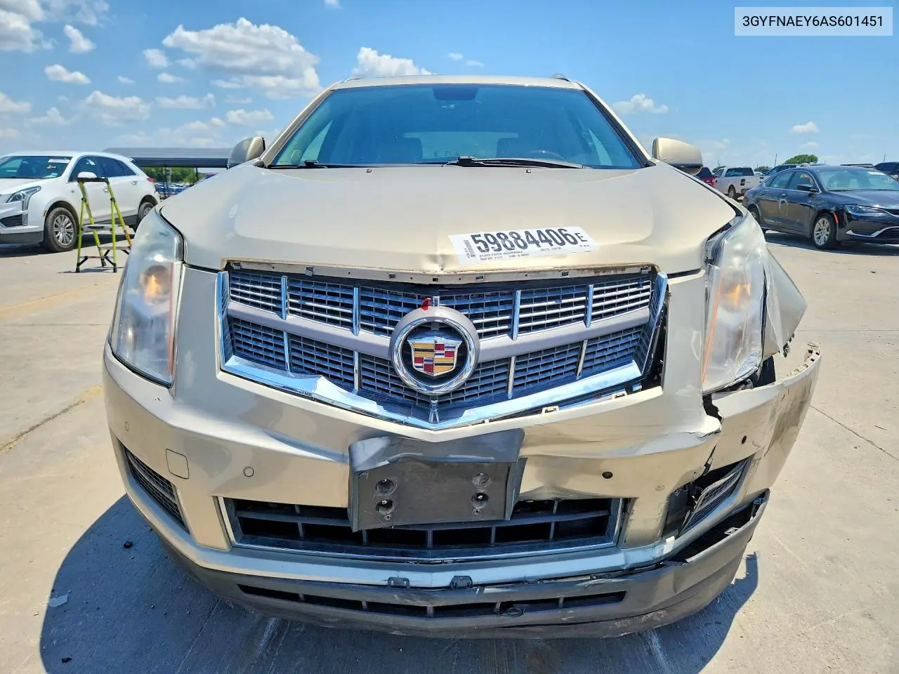 2010 Cadillac Srx Luxury Collection VIN: 3GYFNAEY6AS601451 Lot: 59884406