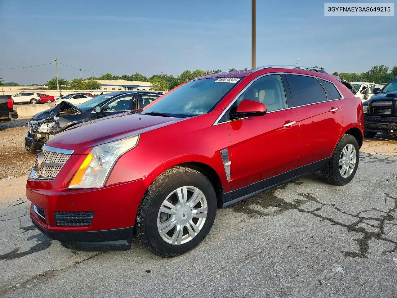2010 Cadillac Srx Luxury Collection VIN: 3GYFNAEY3AS649215 Lot: 60018206