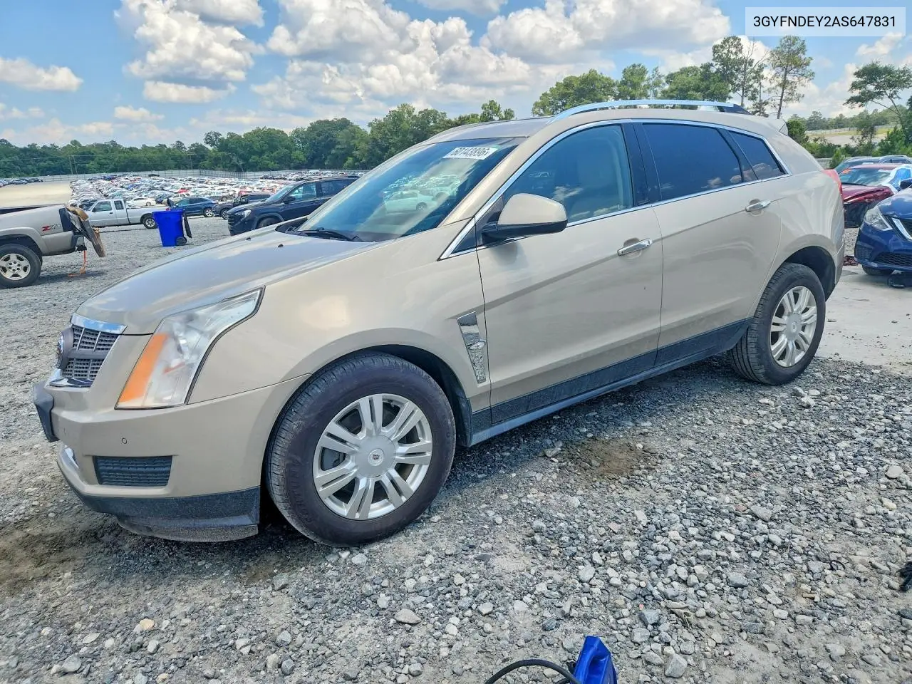 2010 Cadillac Srx Luxury Collection VIN: 3GYFNDEY2AS647831 Lot: 60143896
