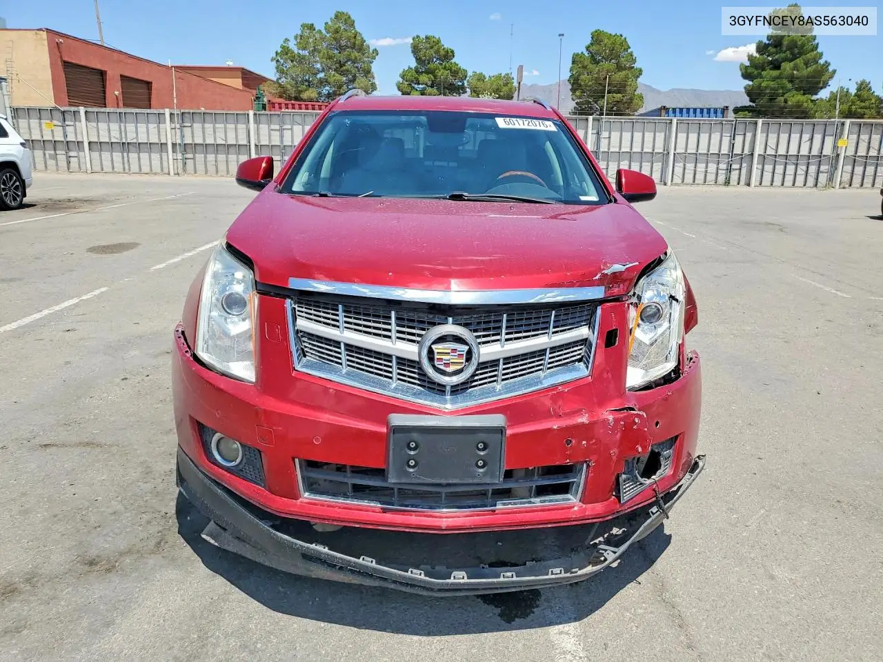 2010 Cadillac Srx Premium Collection VIN: 3GYFNCEY8AS563040 Lot: 60172076