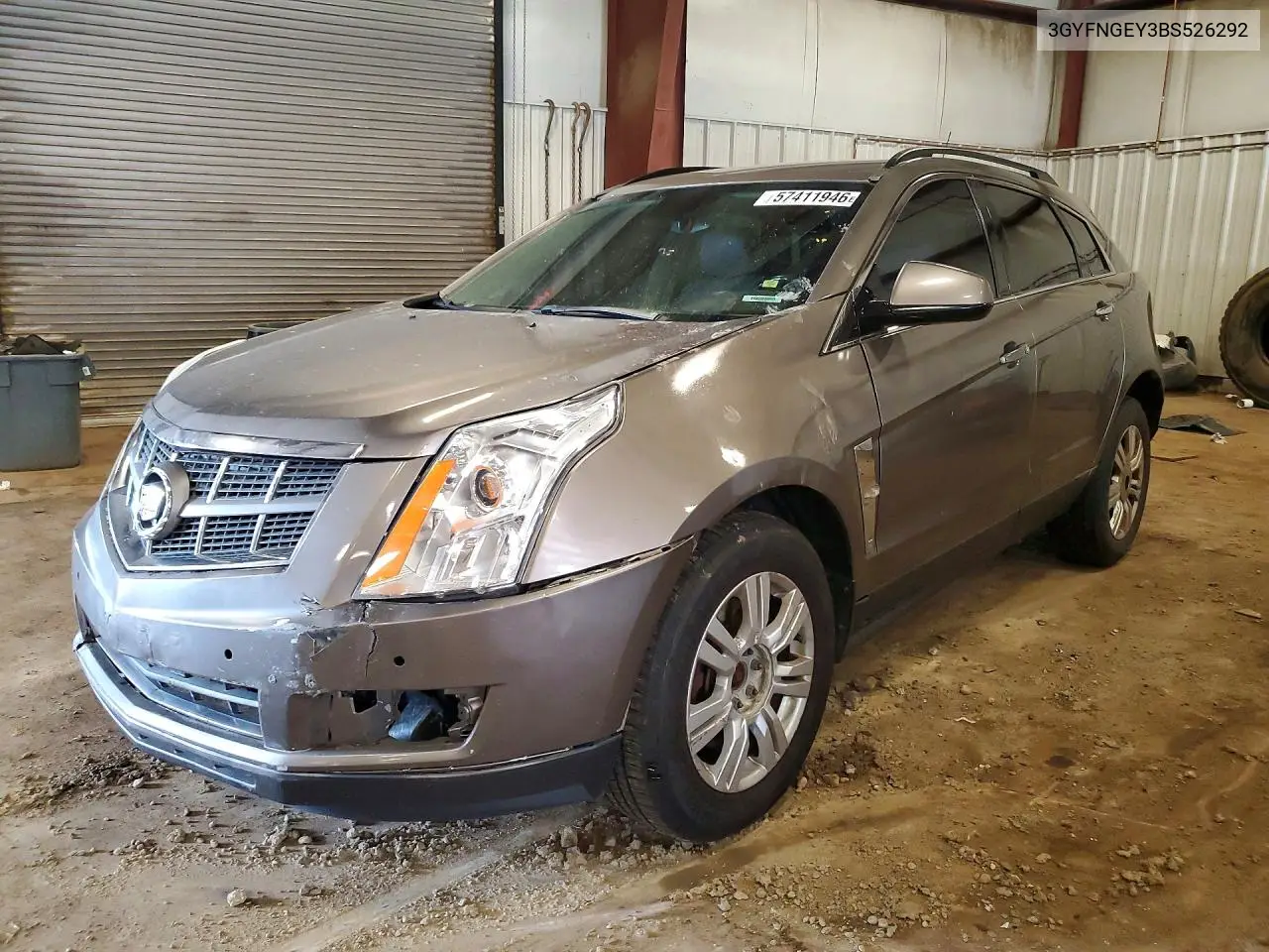 2011 Cadillac Srx VIN: 3GYFNGEY3BS526292 Lot: 57411946