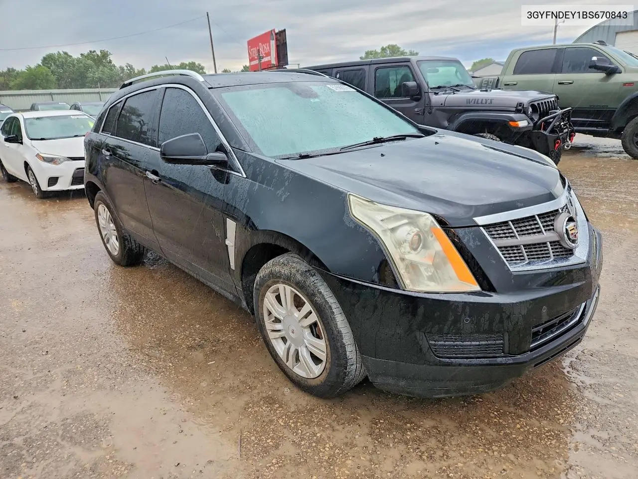 2011 Cadillac Srx Luxury Collection VIN: 3GYFNDEY1BS670843 Lot: 57688376