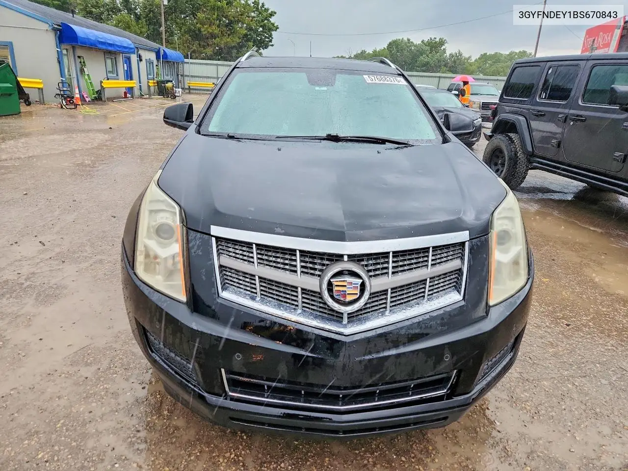 2011 Cadillac Srx Luxury Collection VIN: 3GYFNDEY1BS670843 Lot: 57688376
