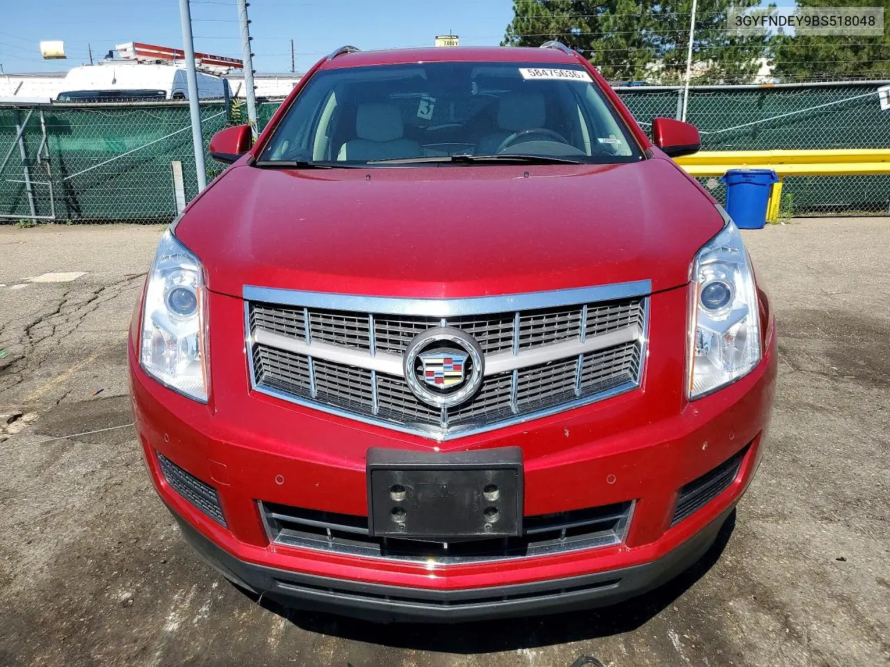 2011 Cadillac Srx Luxury Collection VIN: 3GYFNDEY9BS518048 Lot: 58475636
