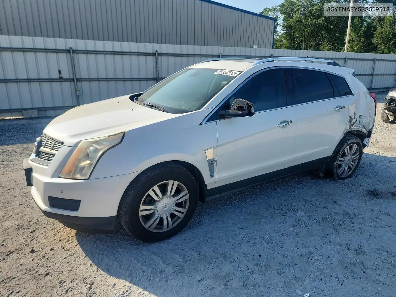 2011 Cadillac Srx Luxury Collection VIN: 3GYFNAEY5BS519518 Lot: 59358516