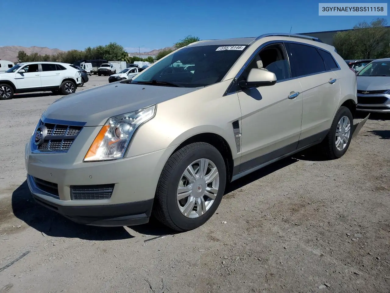 2011 Cadillac Srx Luxury Collection VIN: 3GYFNAEY5BS511158 Lot: 59579146