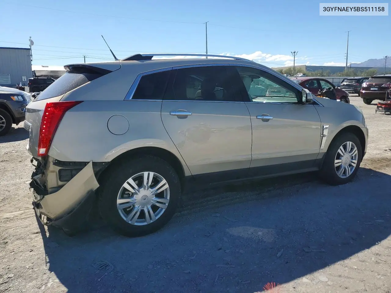 2011 Cadillac Srx Luxury Collection VIN: 3GYFNAEY5BS511158 Lot: 59579146