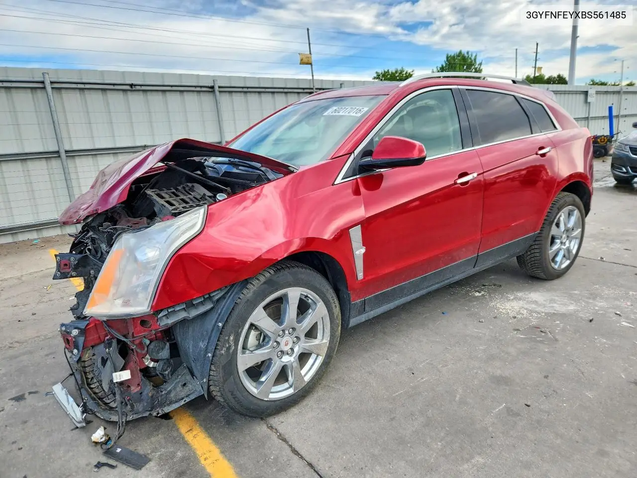 2011 Cadillac Srx Premium Collection VIN: 3GYFNFEYXBS561485 Lot: 60217016