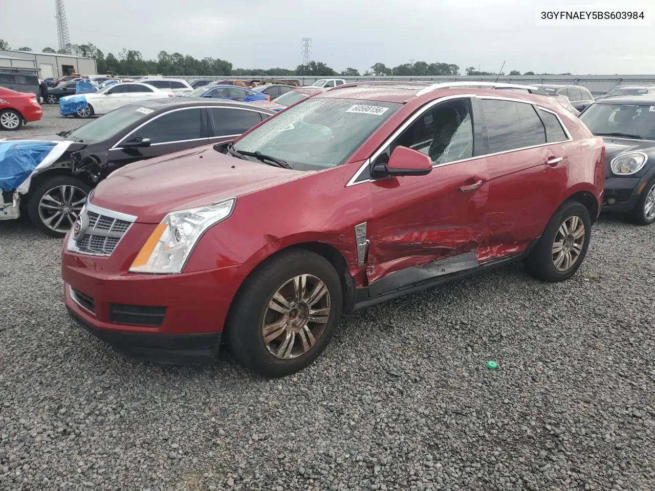 2011 Cadillac Srx Luxury Collection VIN: 3GYFNAEY5BS603984 Lot: 60598156