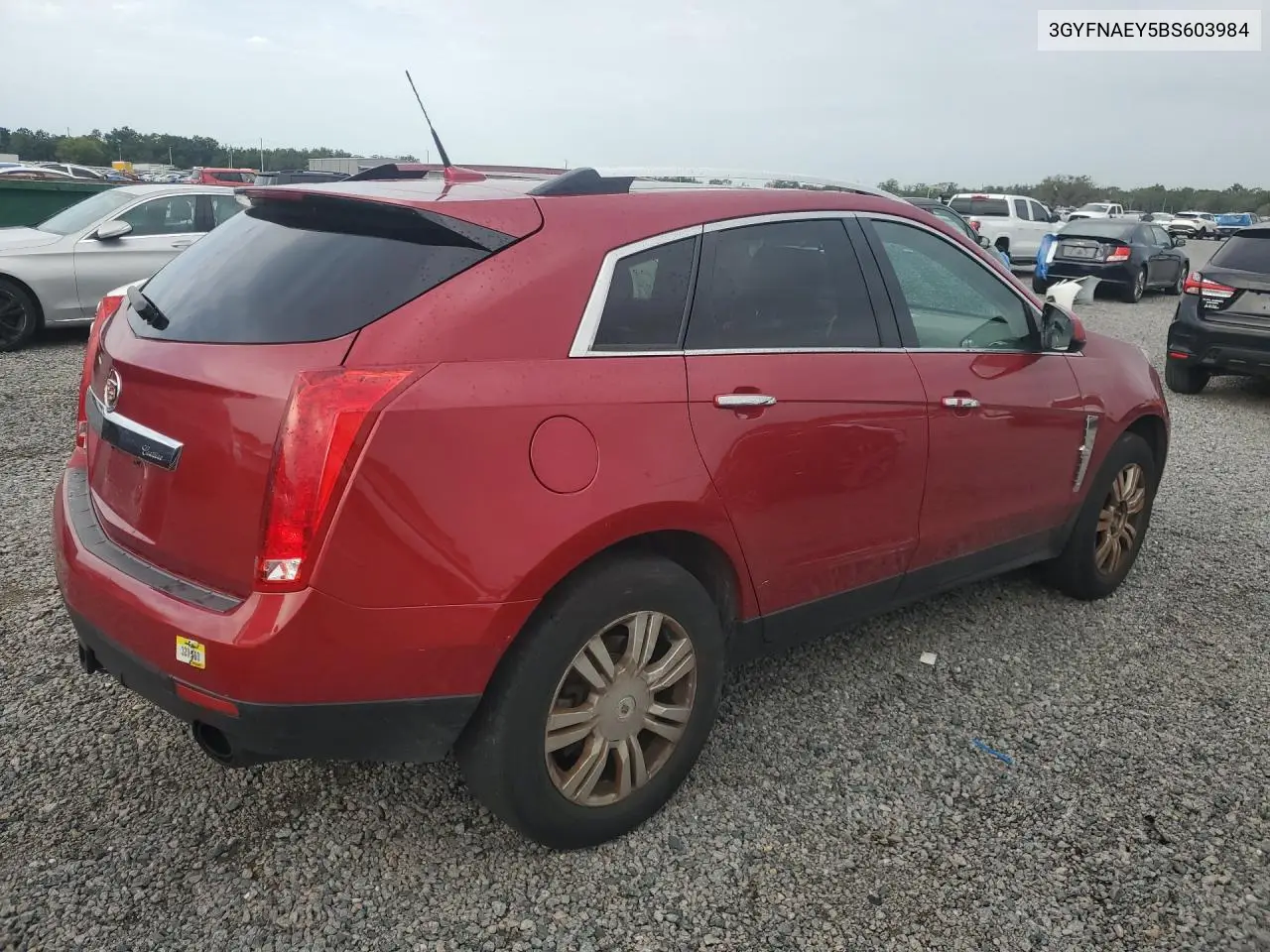 2011 Cadillac Srx Luxury Collection VIN: 3GYFNAEY5BS603984 Lot: 60598156