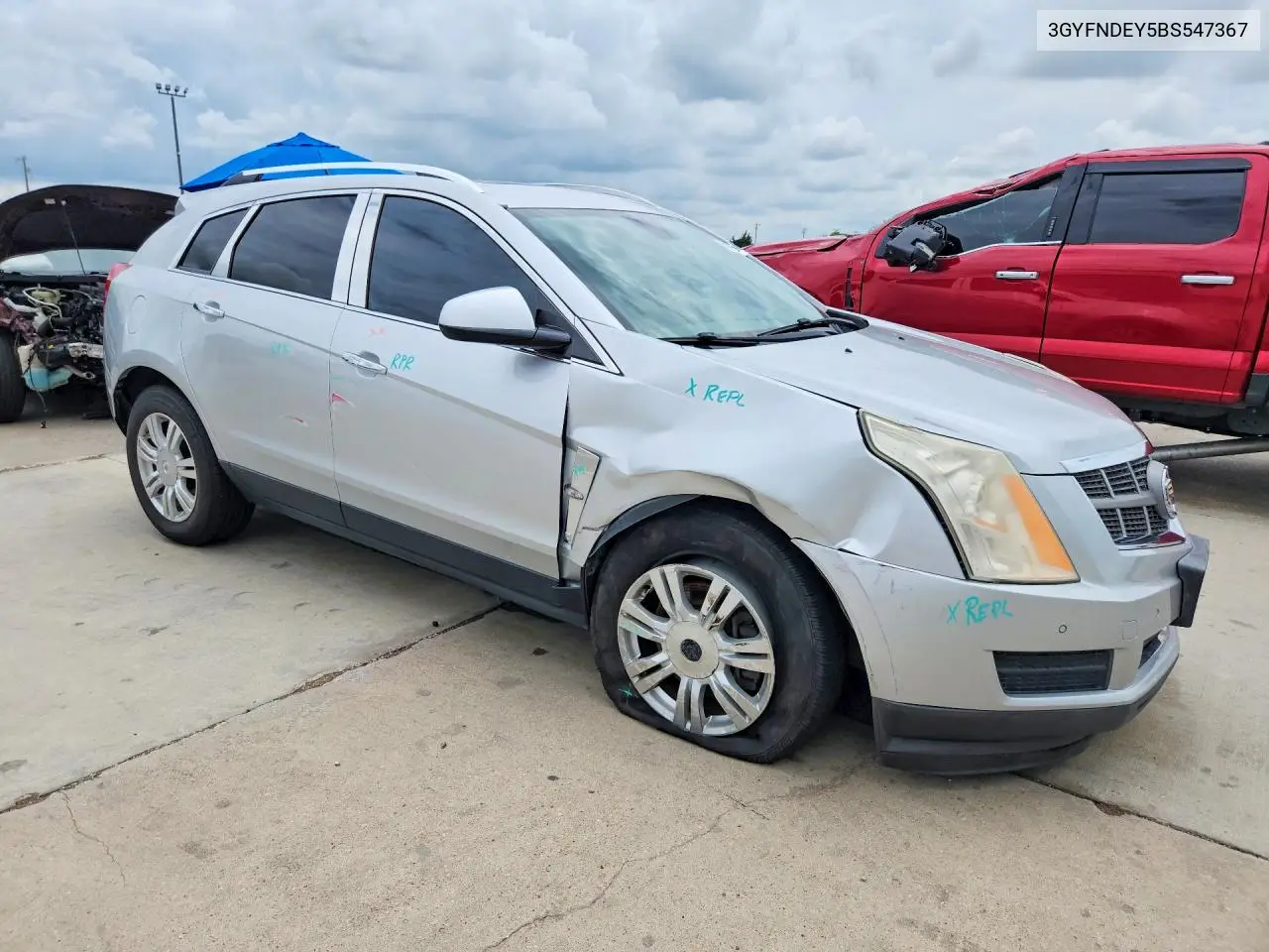 2011 Cadillac Srx Luxury Collection VIN: 3GYFNDEY5BS547367 Lot: 60657766