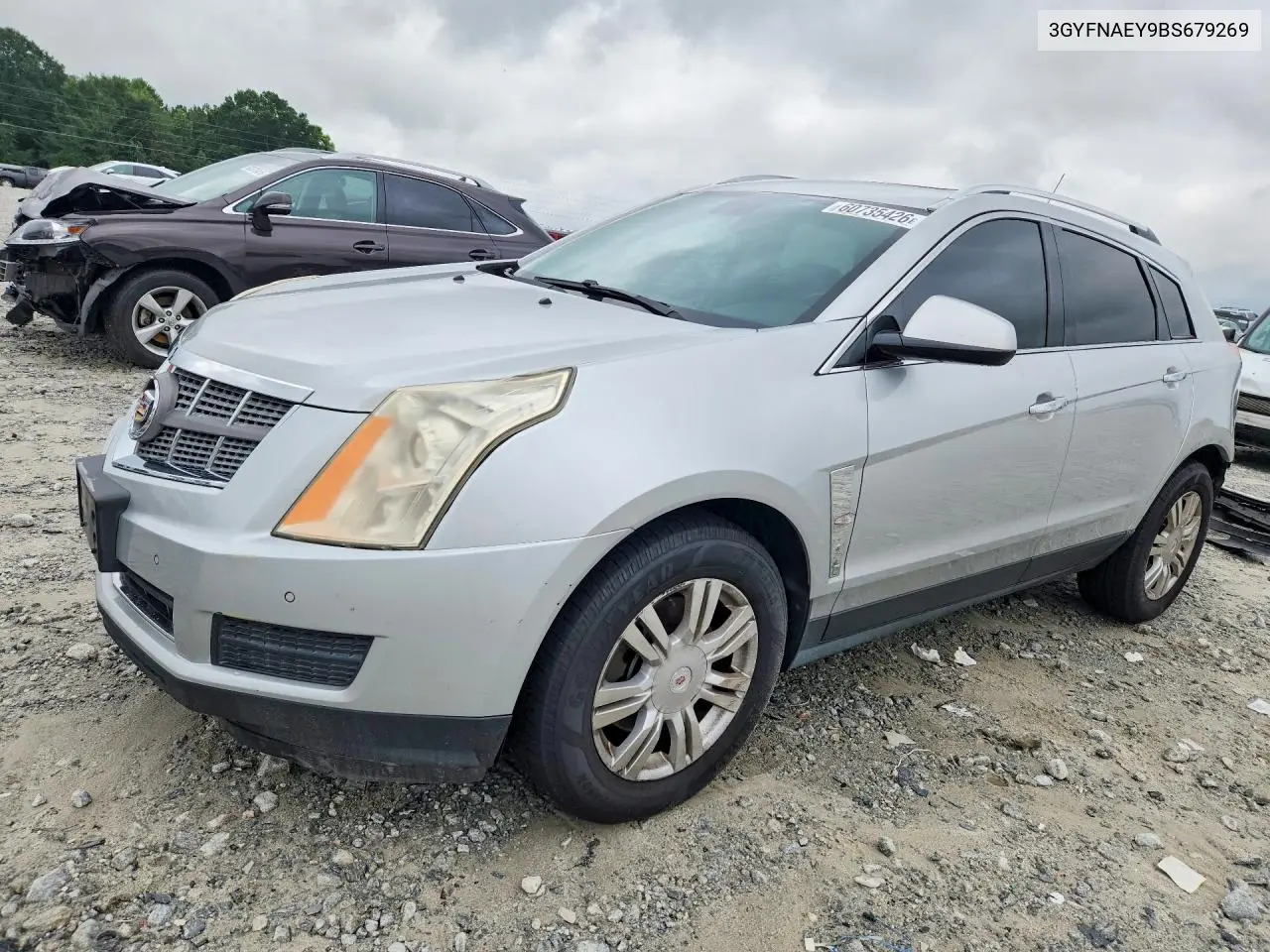 2011 Cadillac Srx Luxury Collection VIN: 3GYFNAEY9BS679269 Lot: 60735426