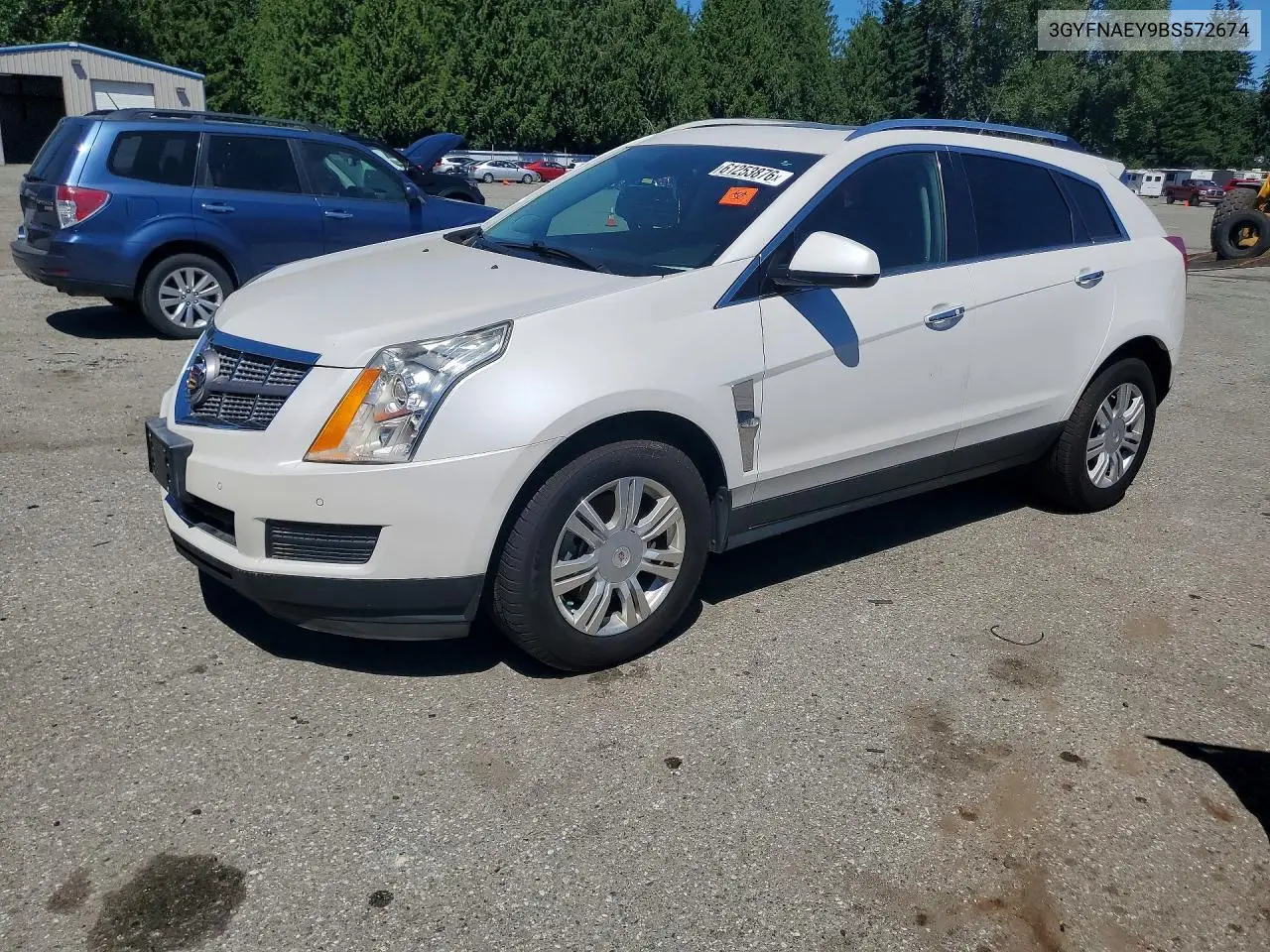 2011 Cadillac Srx Luxury Collection VIN: 3GYFNAEY9BS572674 Lot: 61253876